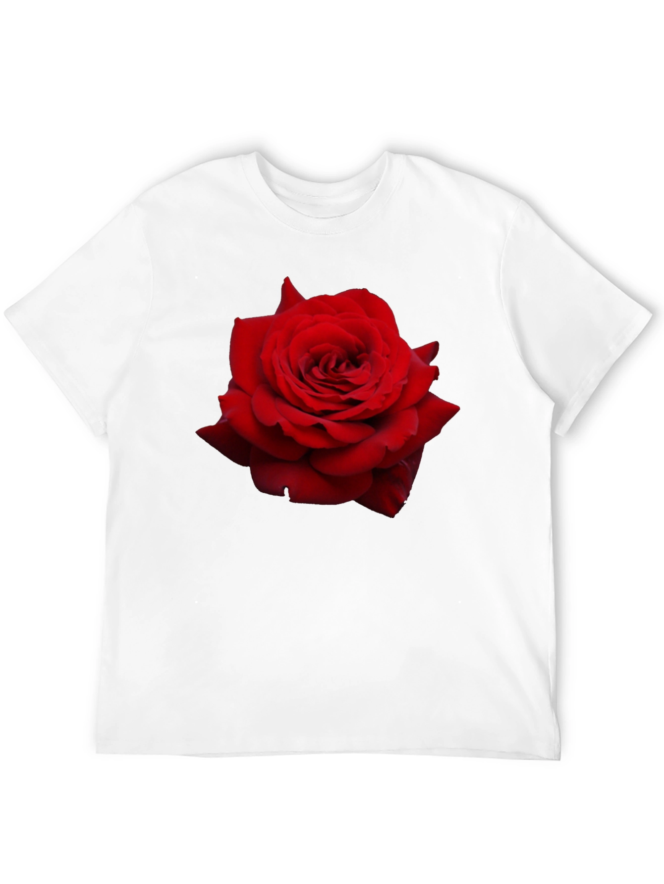 Red Rose Graphic T-Shirt - Floral Statement Tee