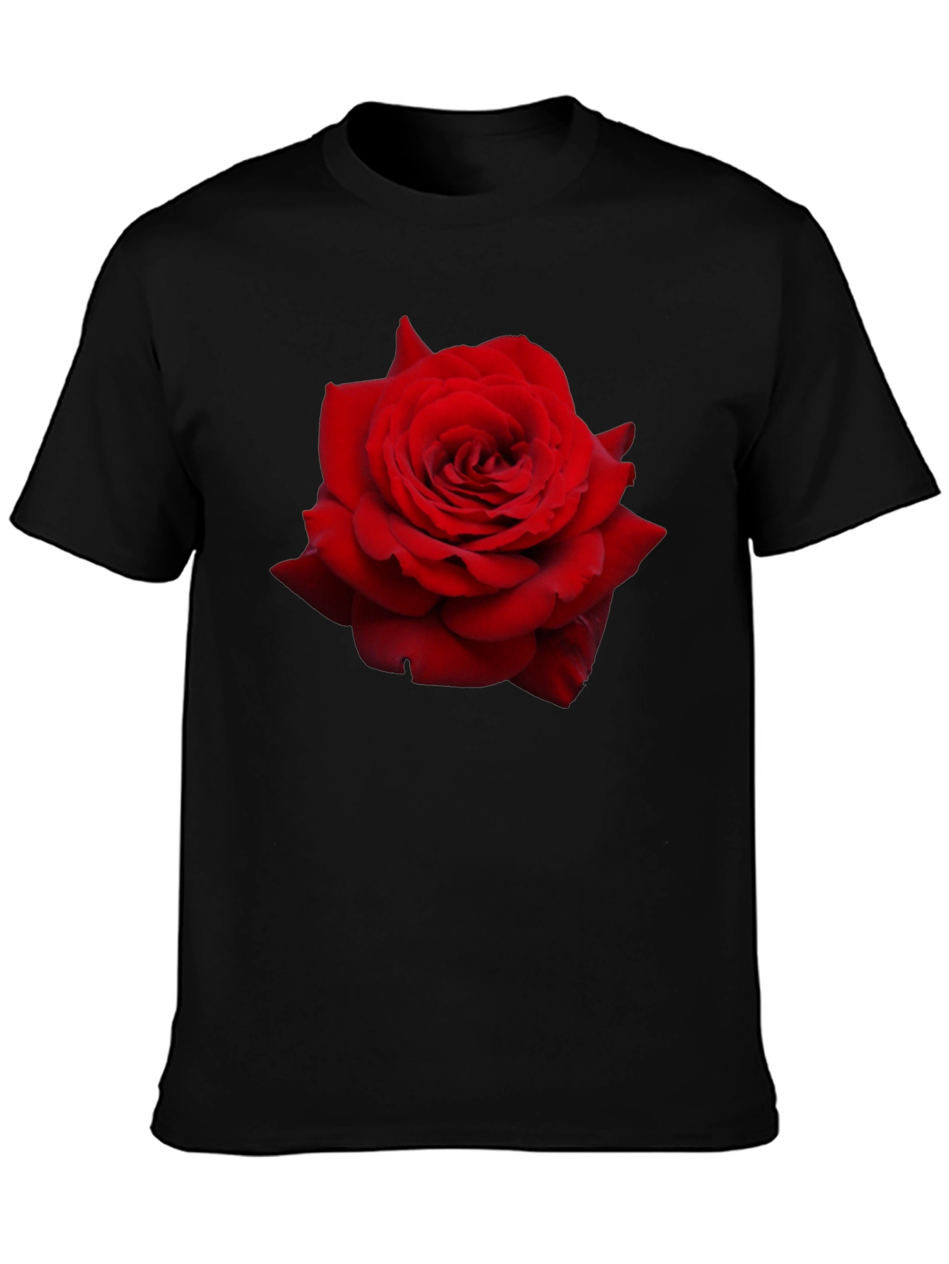 Red Rose Graphic T-Shirt - Floral Statement Tee