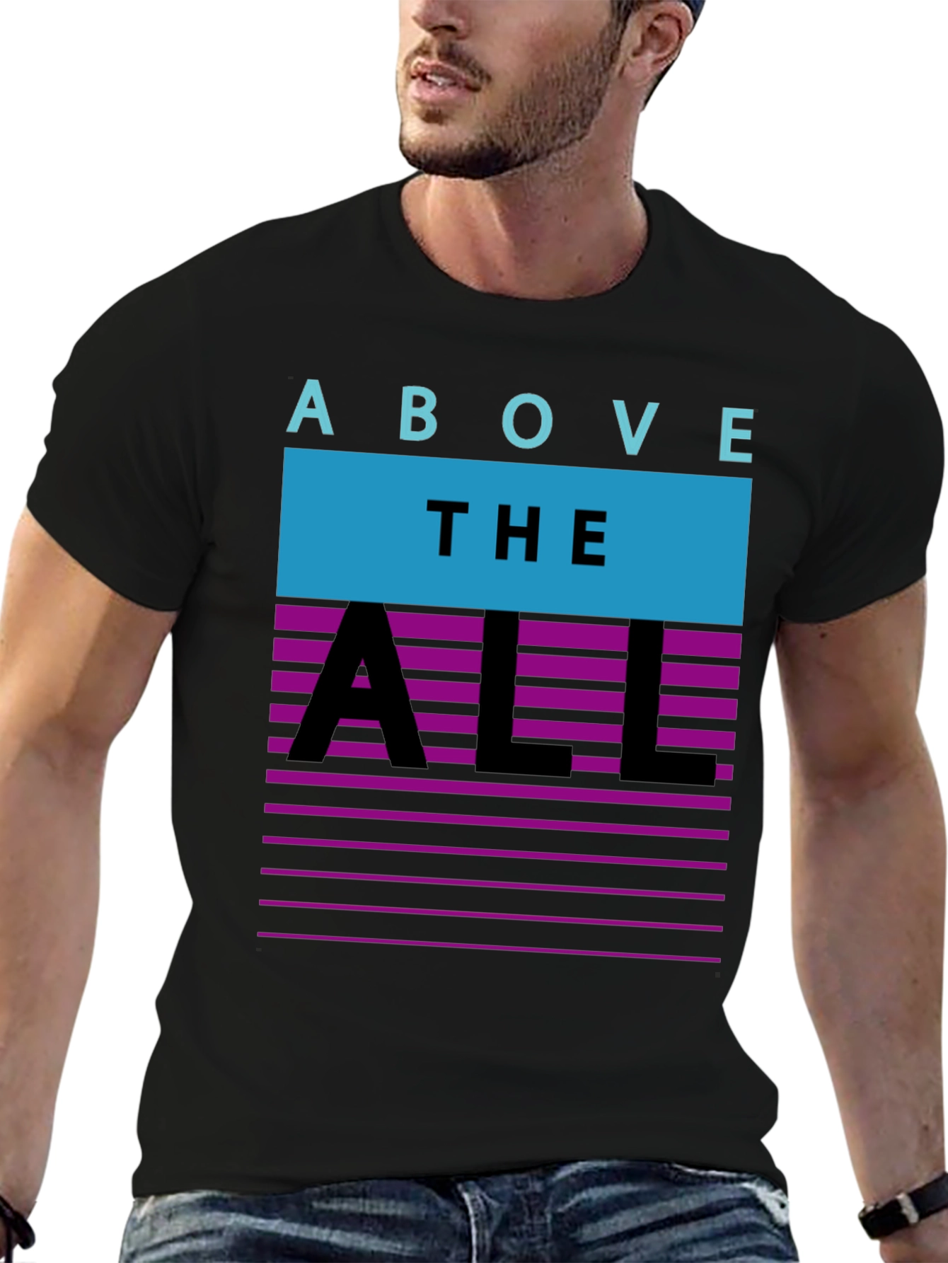 Above The All Retro T-Shirt - Black