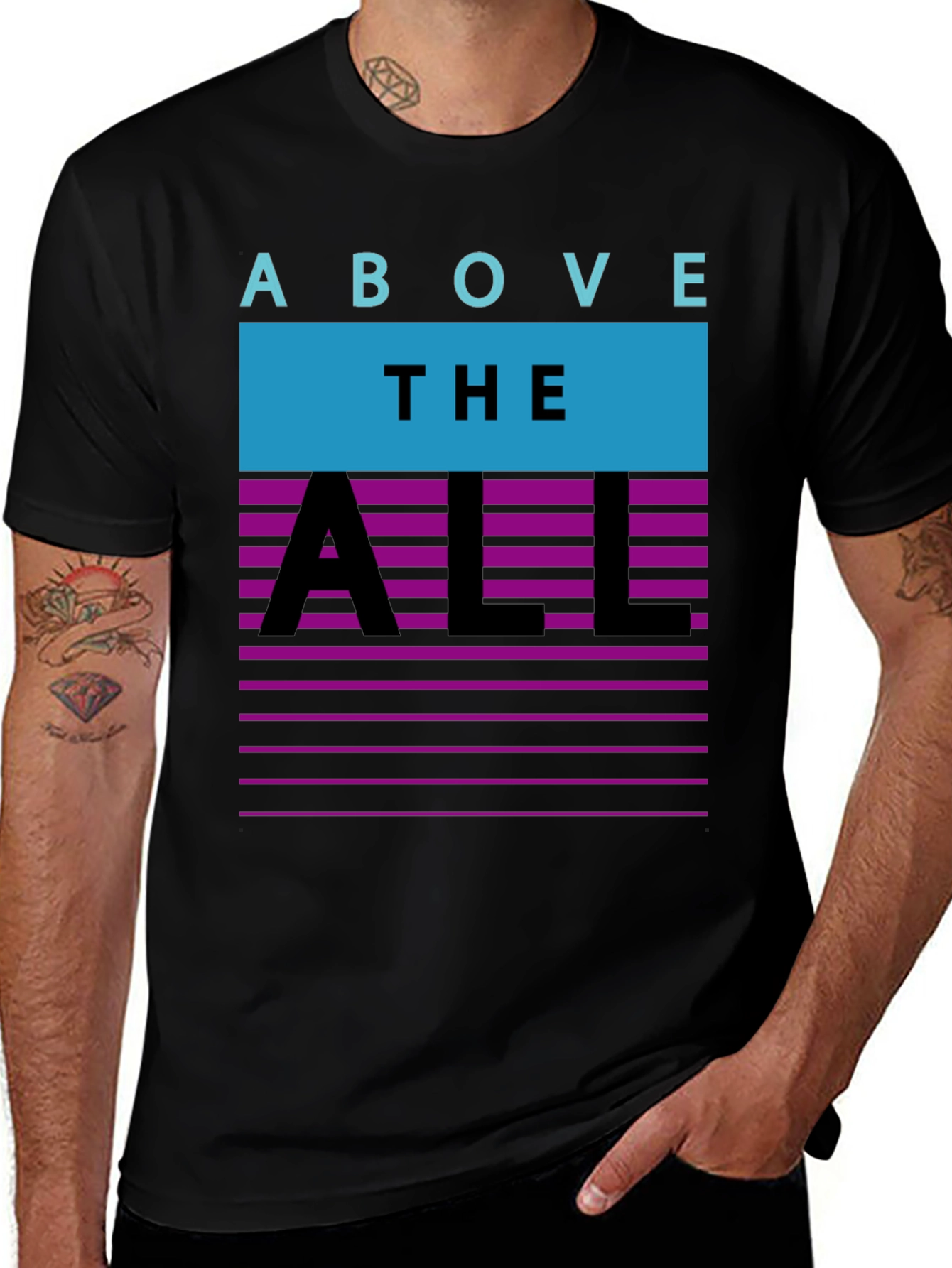 Above The All Retro T-Shirt - Black