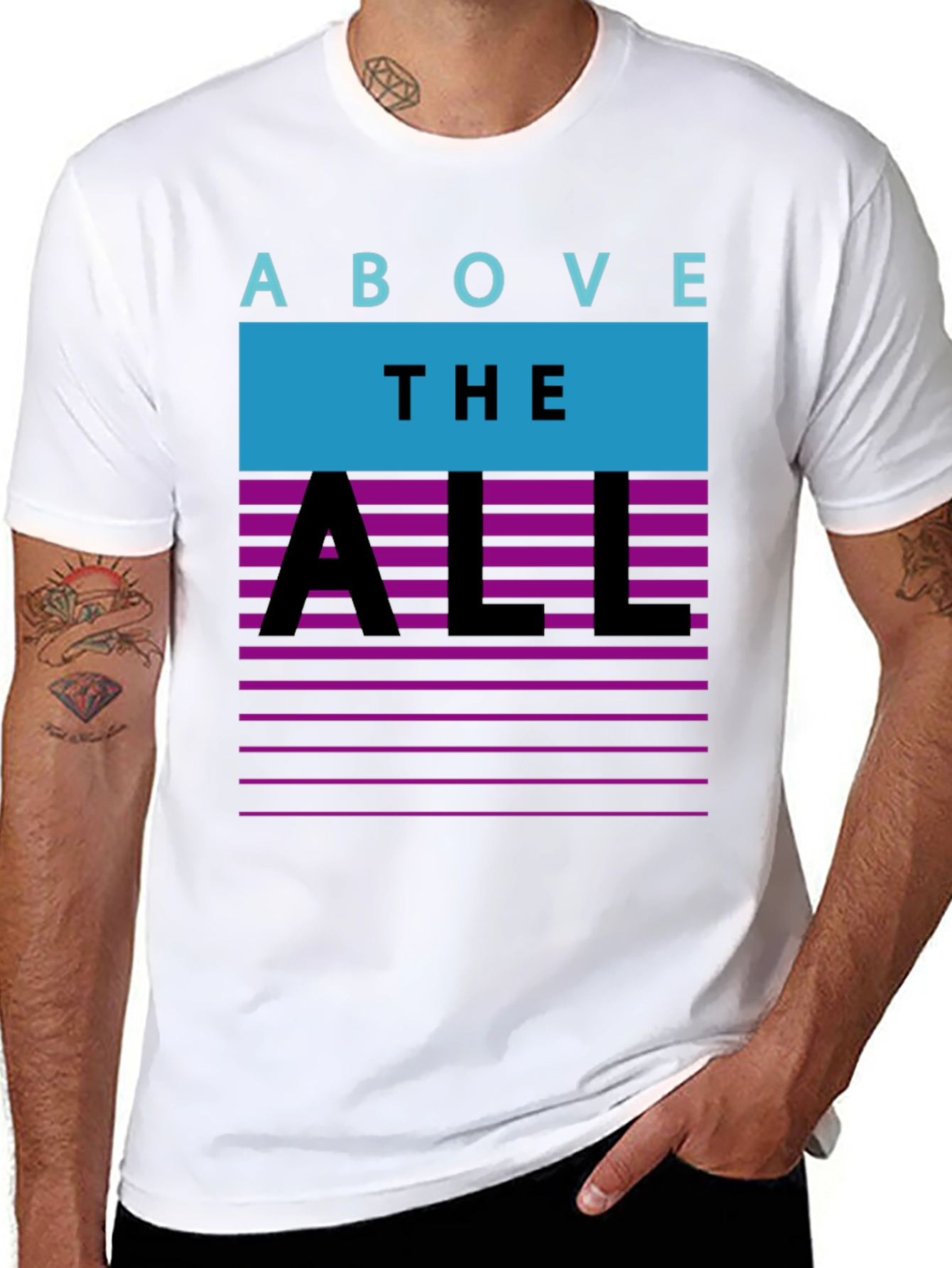 Above The All Retro T-Shirt - Black