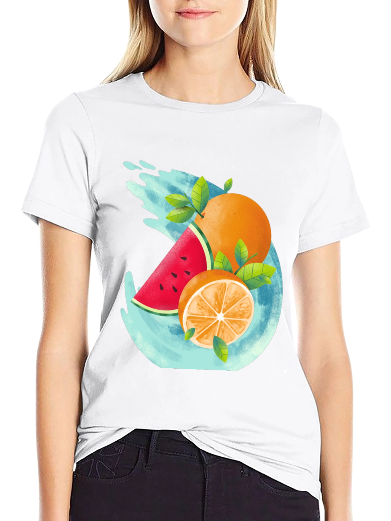 Fresh Fruit Graphic Tee - Summer Vibes