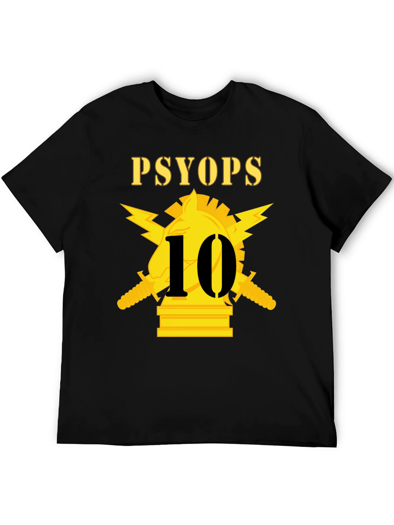 PSYOPs 10 Black T-Shirt Graphic Tee