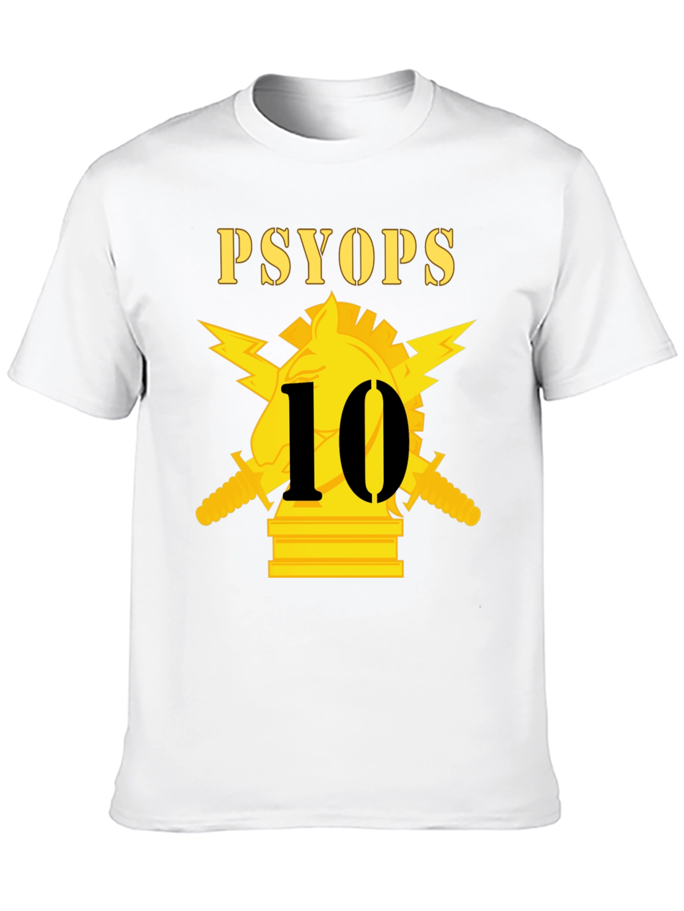 PSYOPs 10 Black T-Shirt Graphic Tee