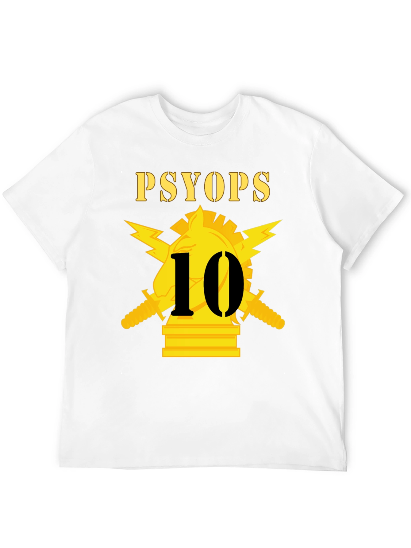 PSYOPs 10 Black T-Shirt Graphic Tee