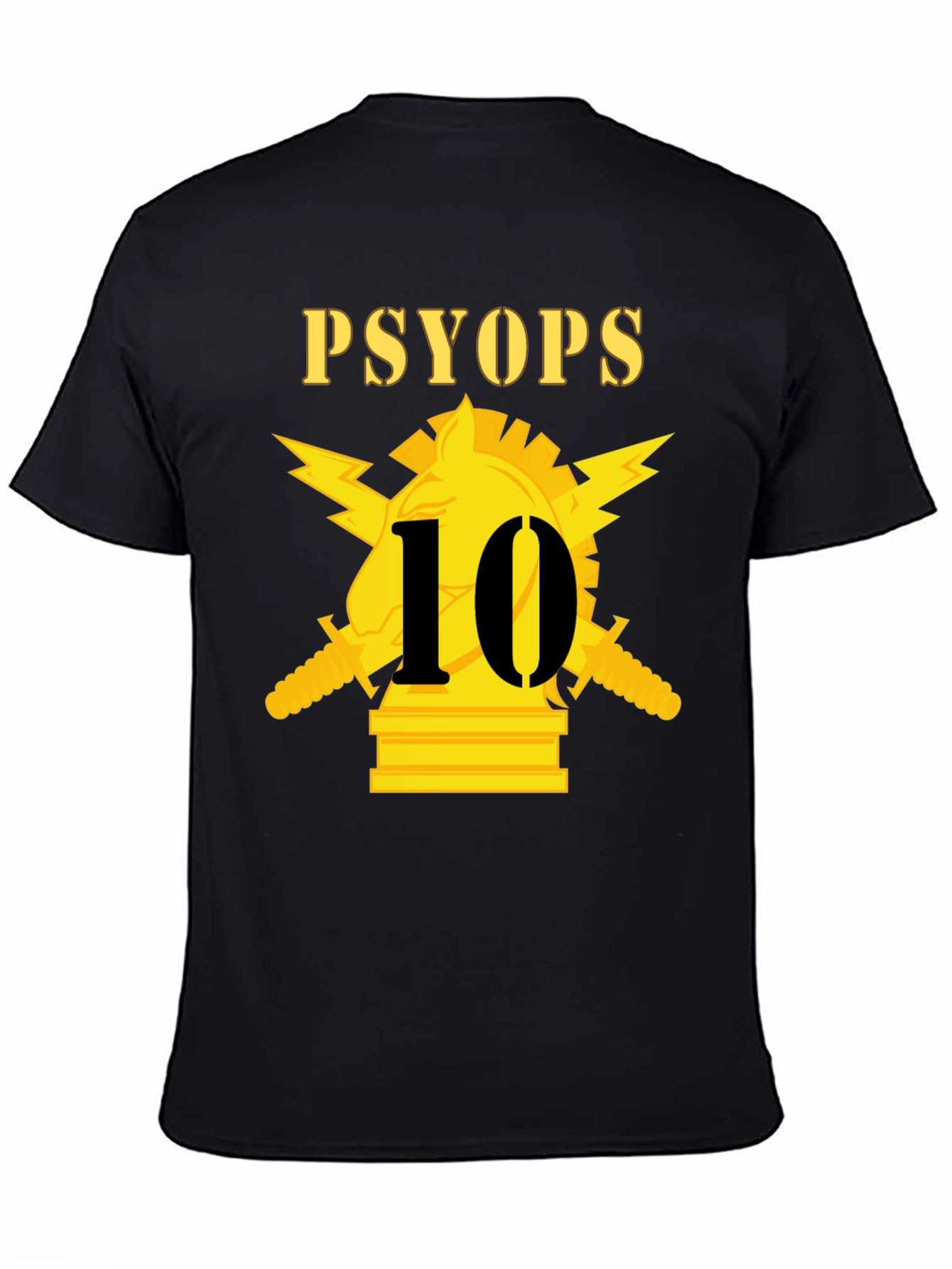 PSYOPs 10 Black T-Shirt Graphic Tee