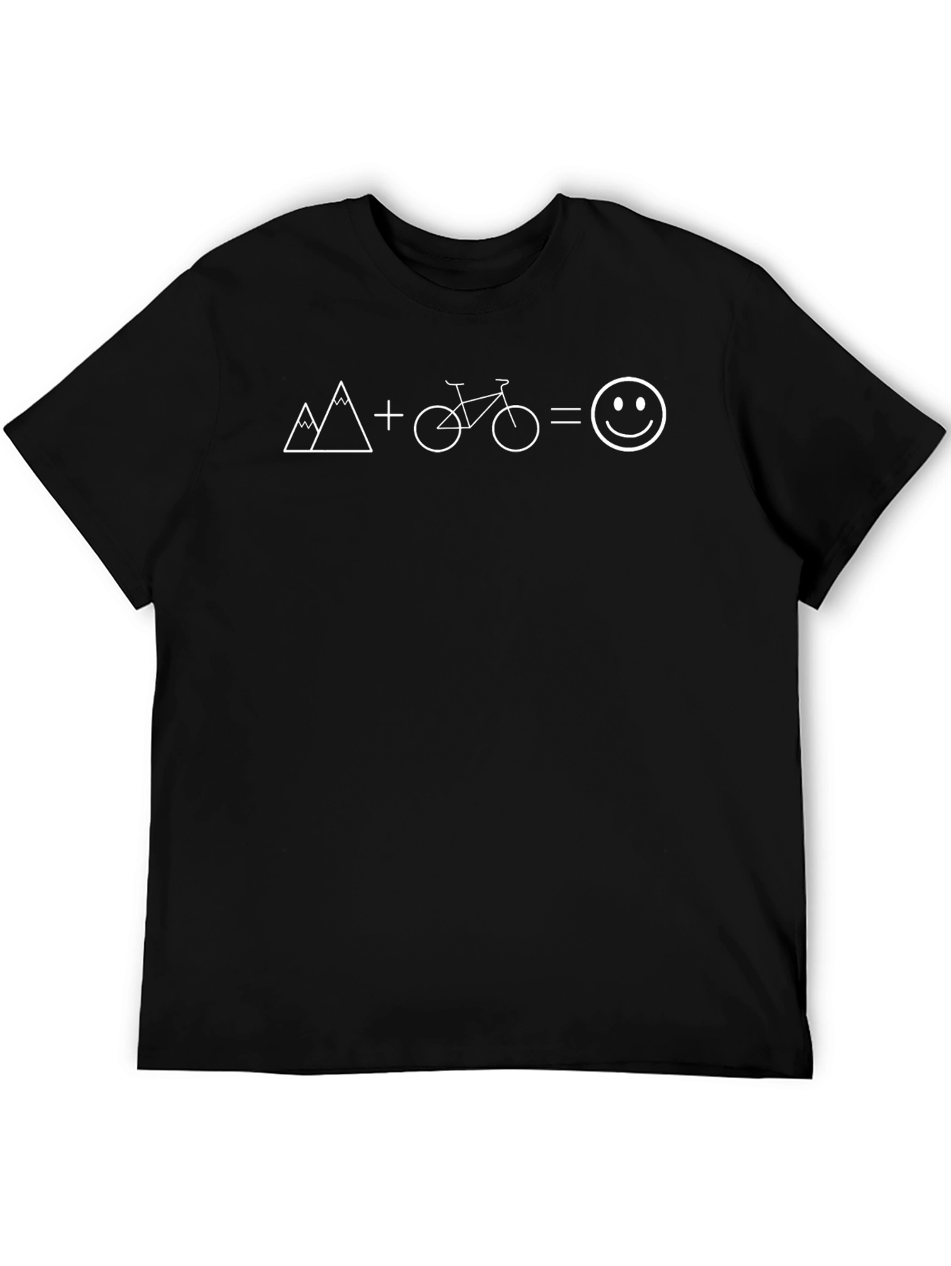 Mountain Bike Equals Happy Face T-Shirt