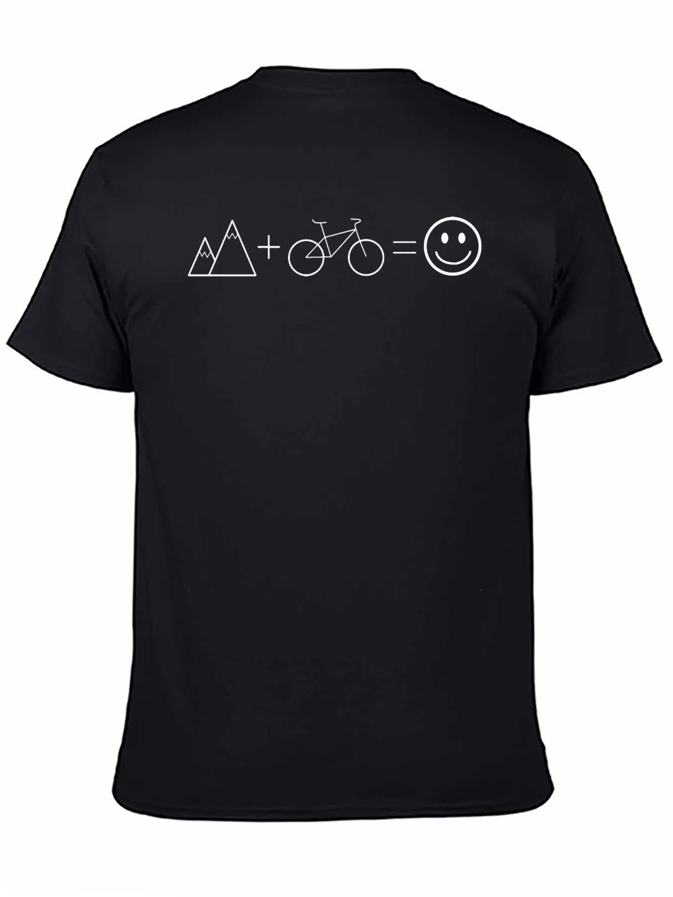 Mountain Bike Equals Happy Face T-Shirt