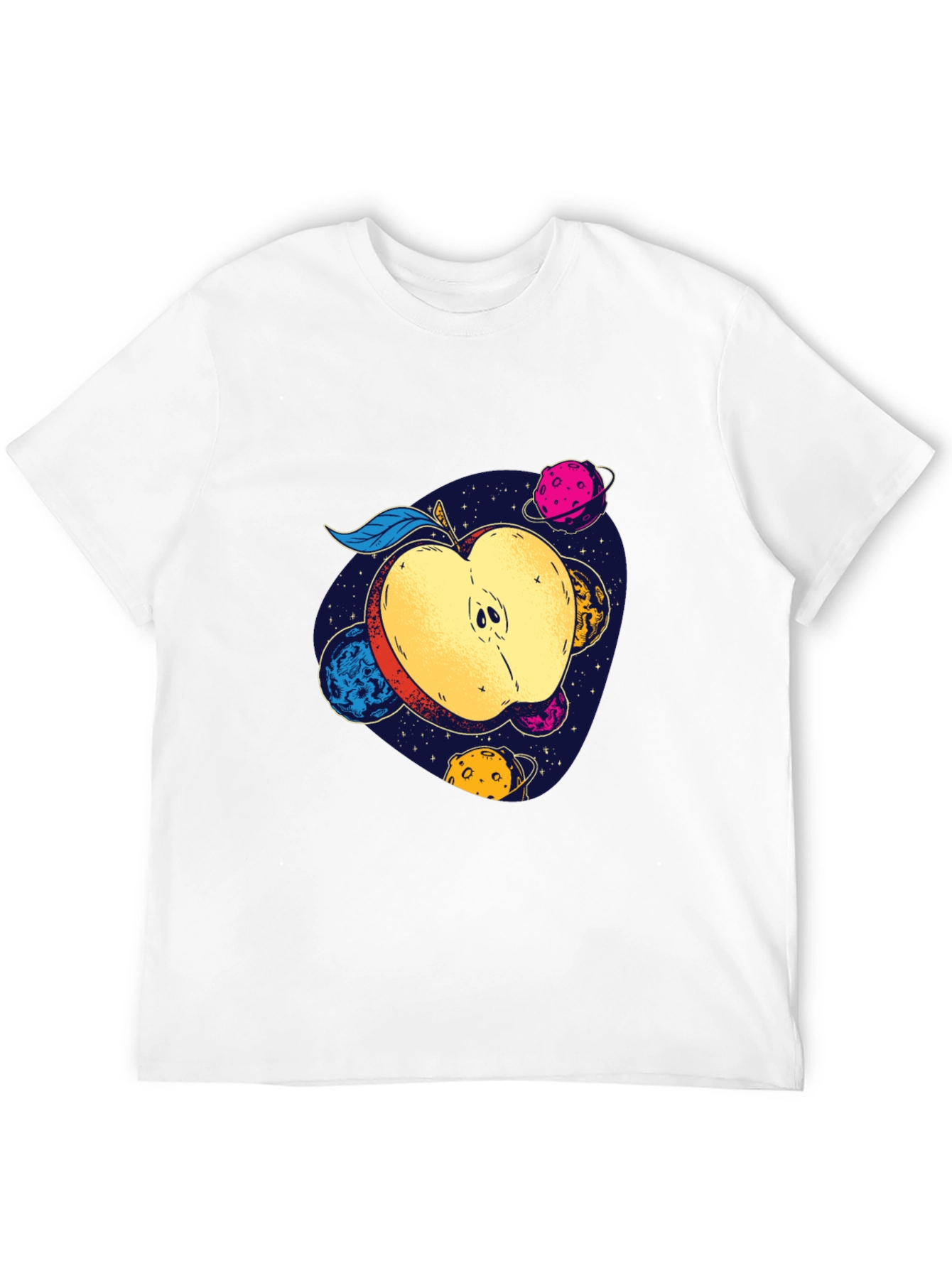 Cosmic Apple Graphic Tee - Modern Comfort Fit