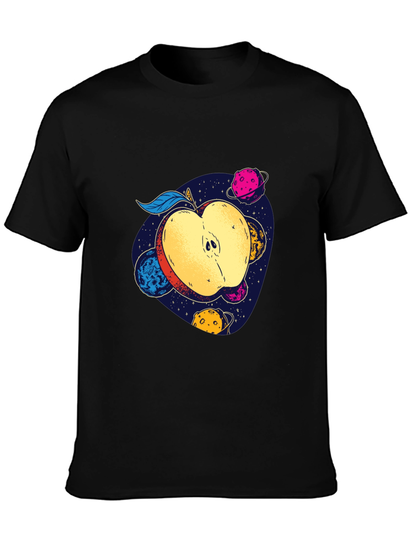 Cosmic Apple Graphic Tee - Modern Comfort Fit