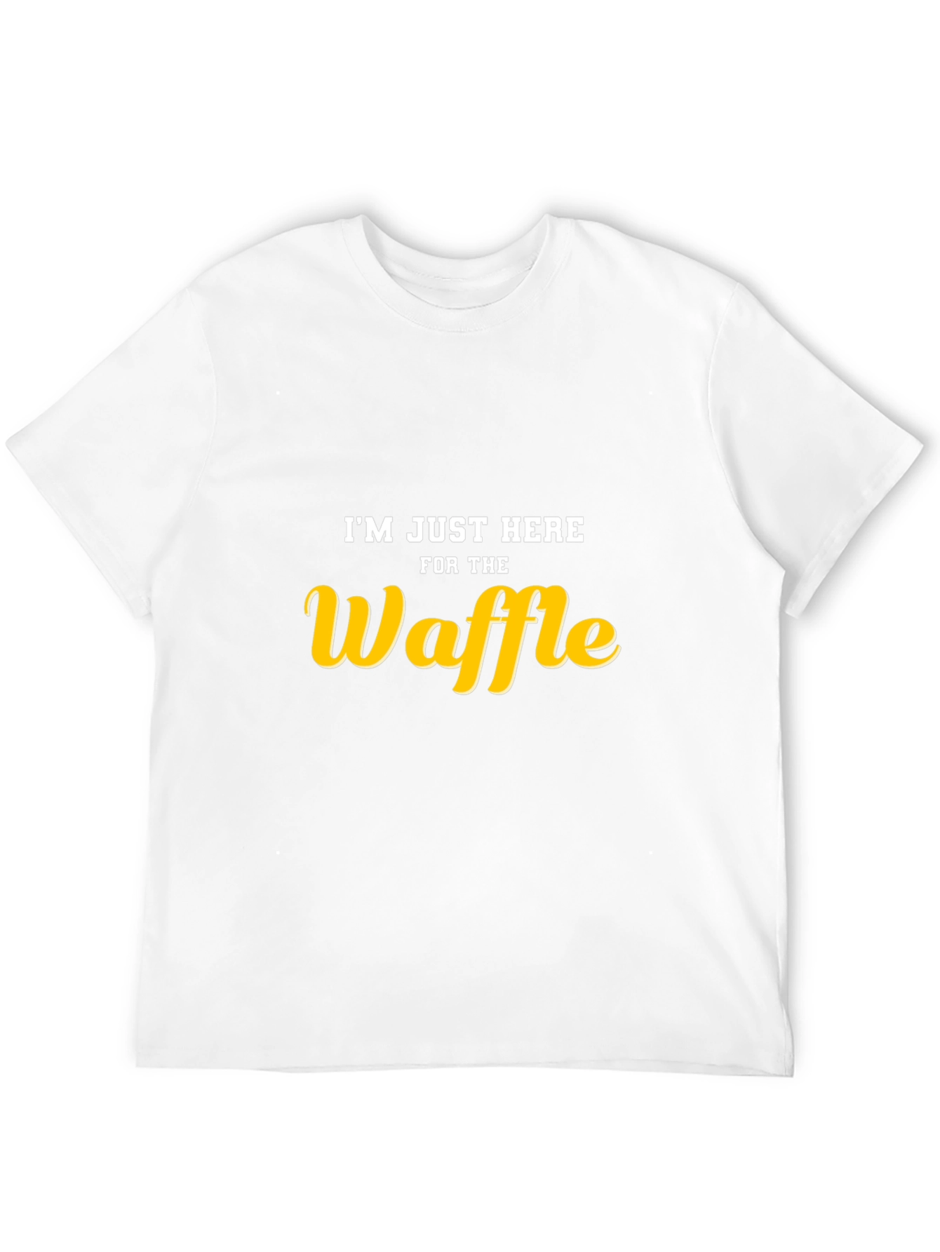 Im Just Here For The Waffle Black T-Shirt