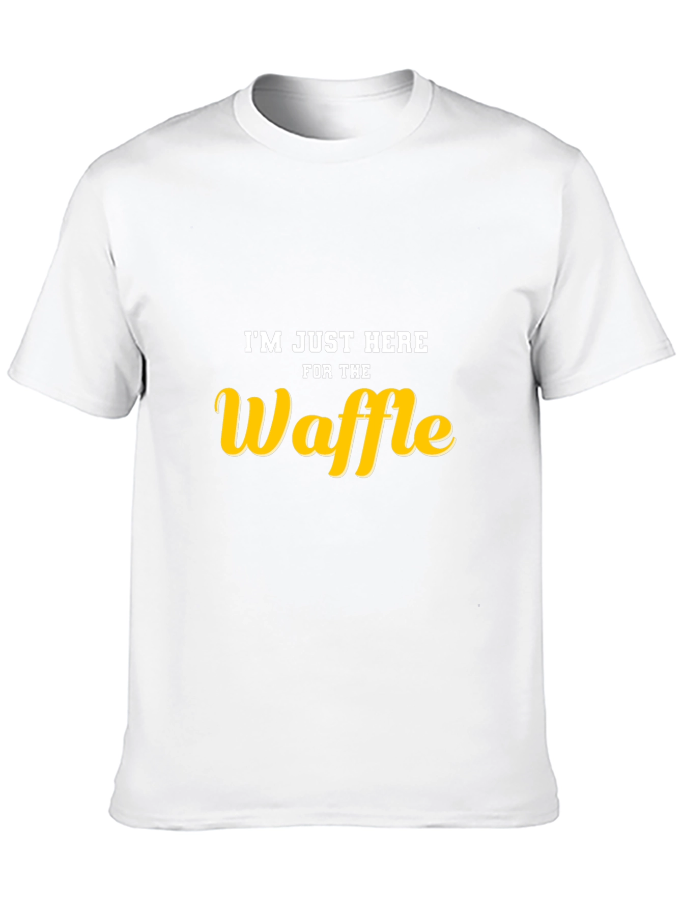 Im Just Here For The Waffle Black T-Shirt