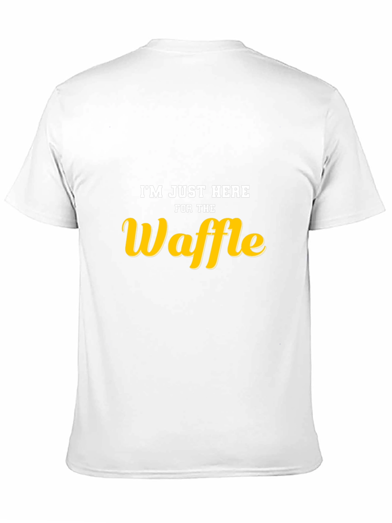 Im Just Here For The Waffle Black T-Shirt
