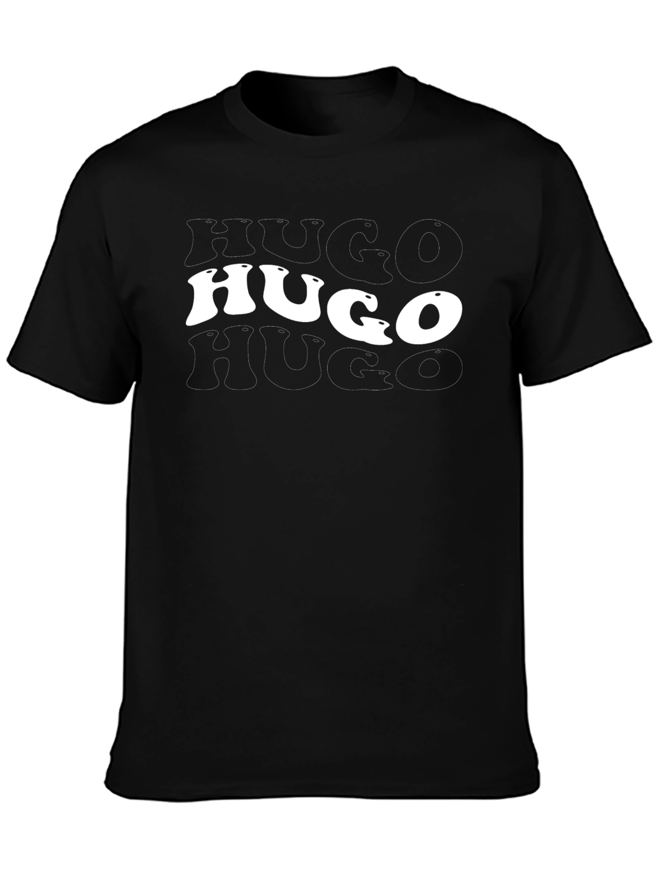 Mens Black HUGO Graphic T-Shirt