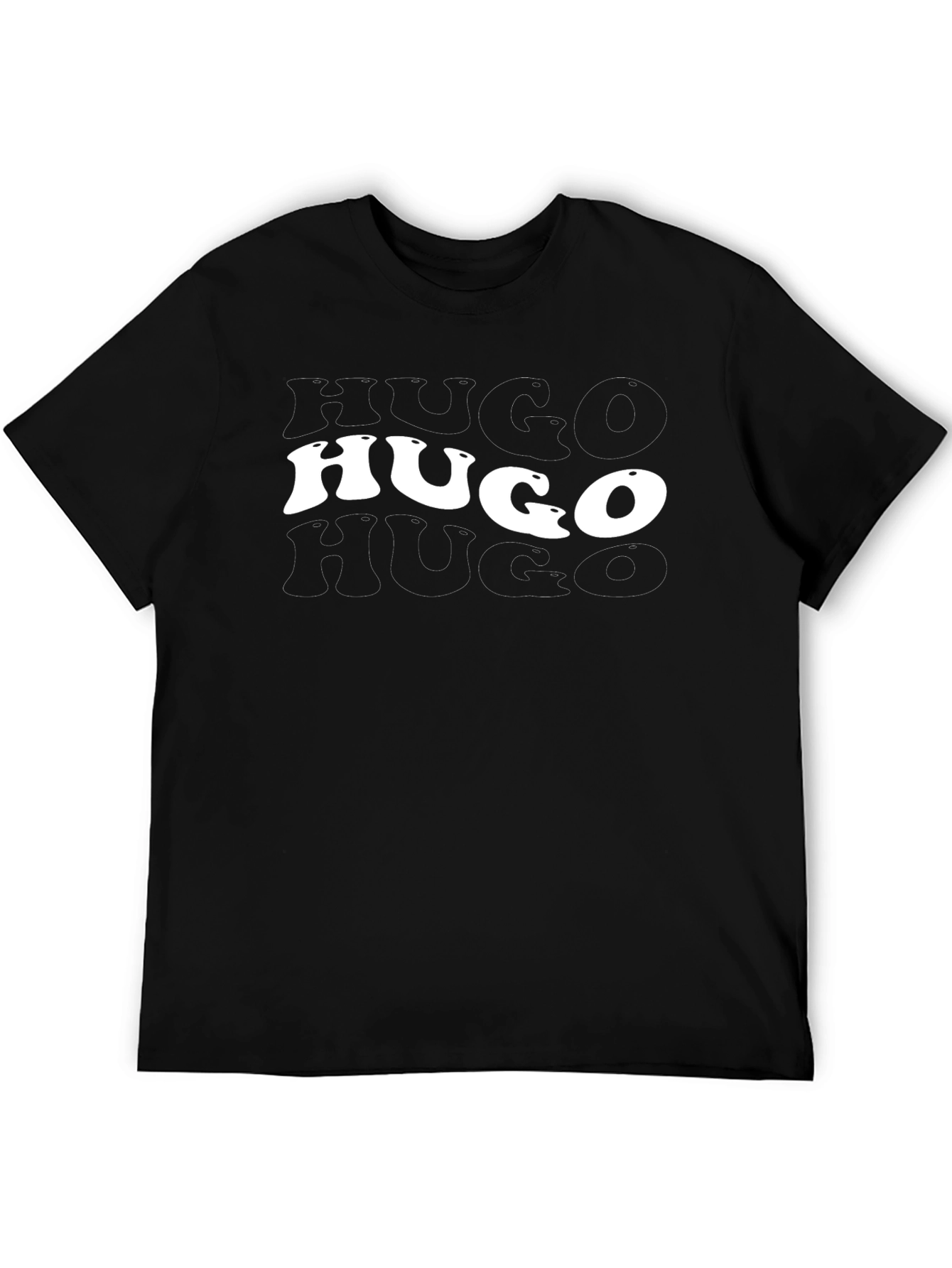 Mens Black HUGO Graphic T-Shirt