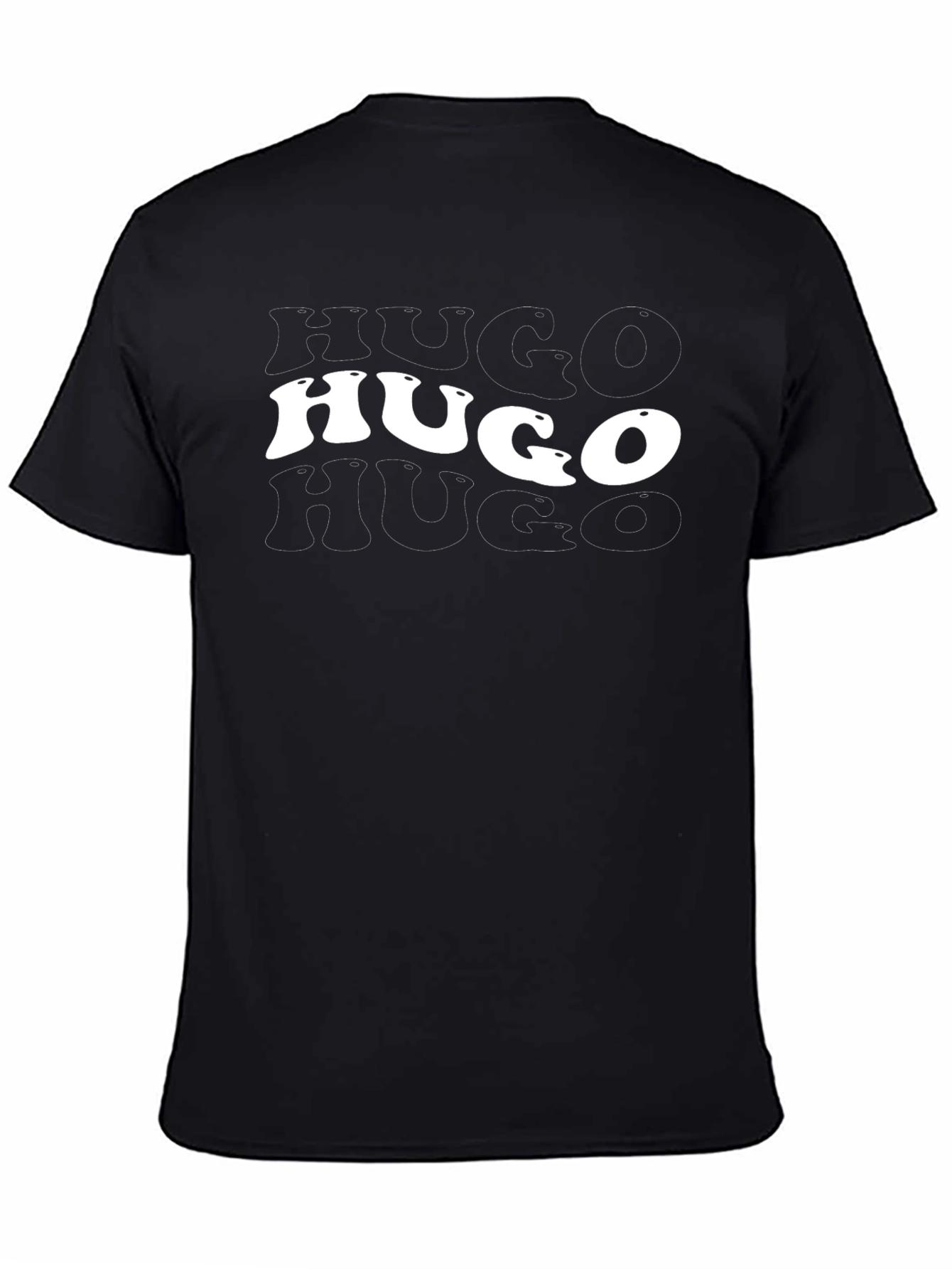 Mens Black HUGO Graphic T-Shirt