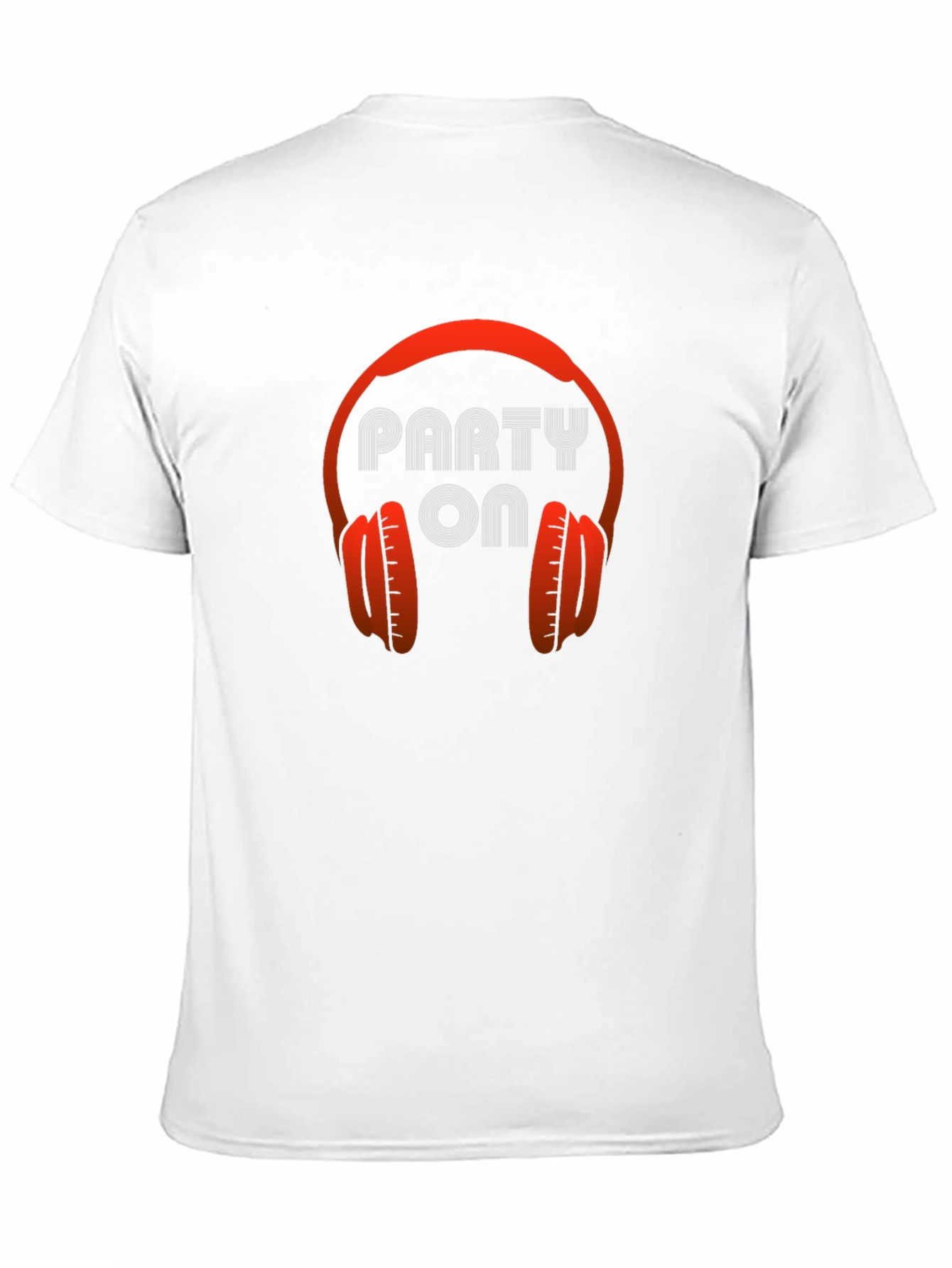 Party On Headphones Graphic Tee - Stylish Black T-Shirt