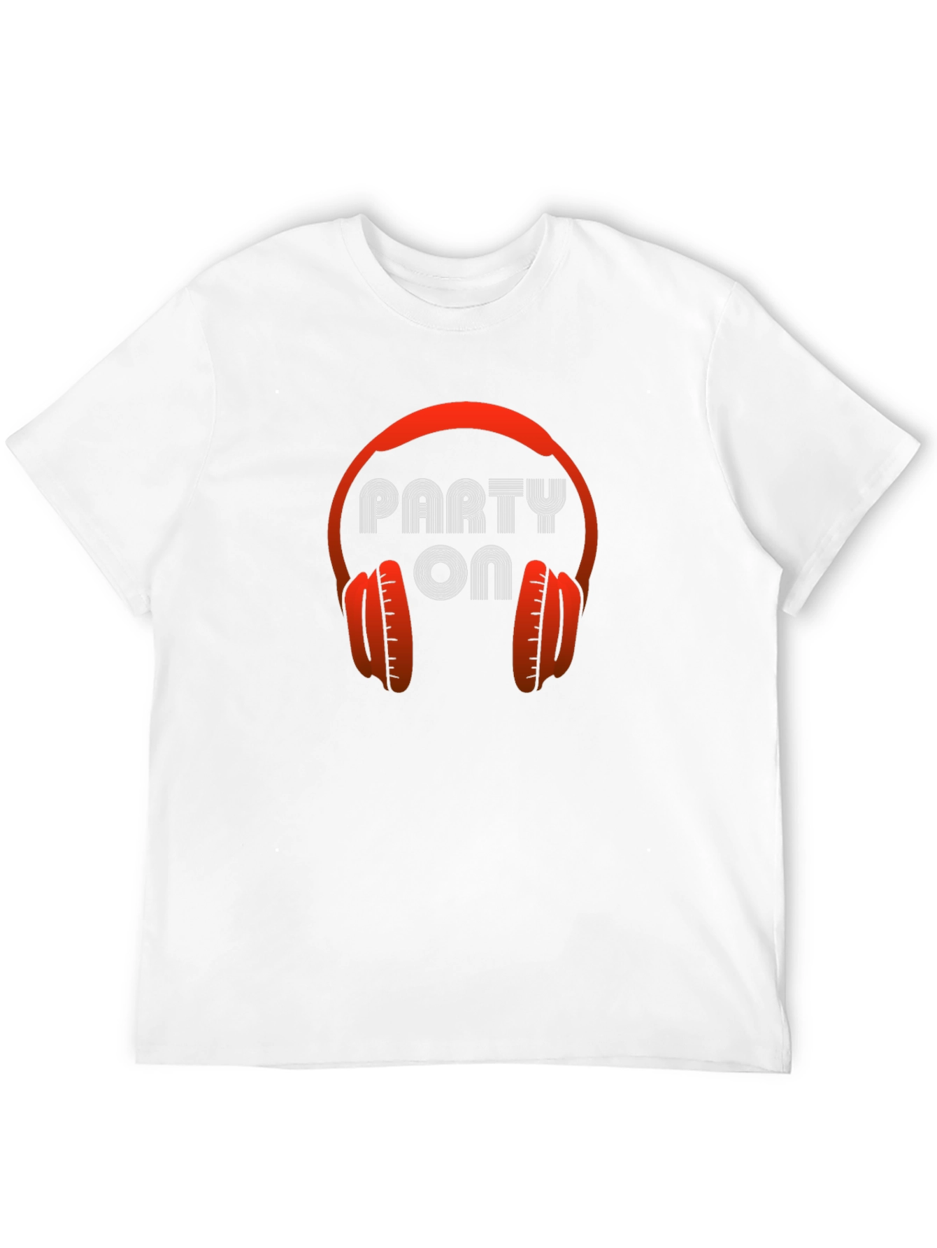 Party On Headphones Graphic Tee - Stylish Black T-Shirt