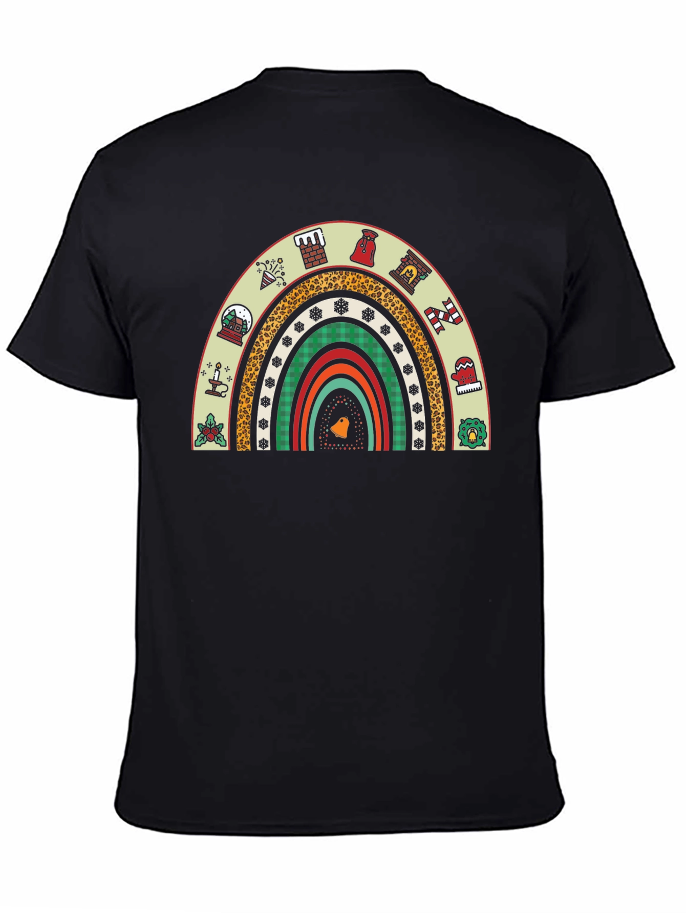 Festive Holiday Rainbow Graphic Tee