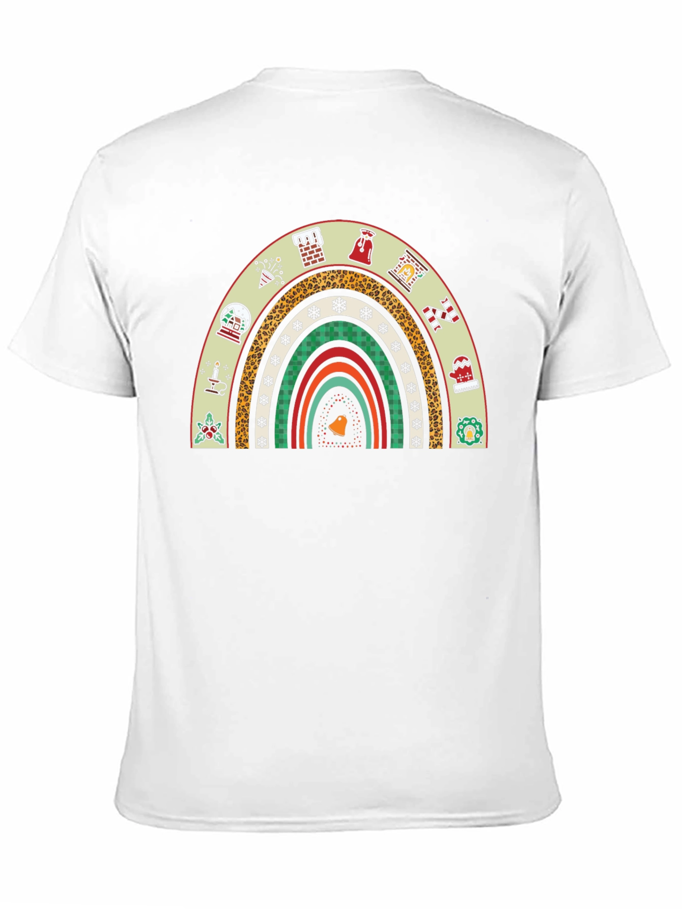 Festive Holiday Rainbow Graphic Tee