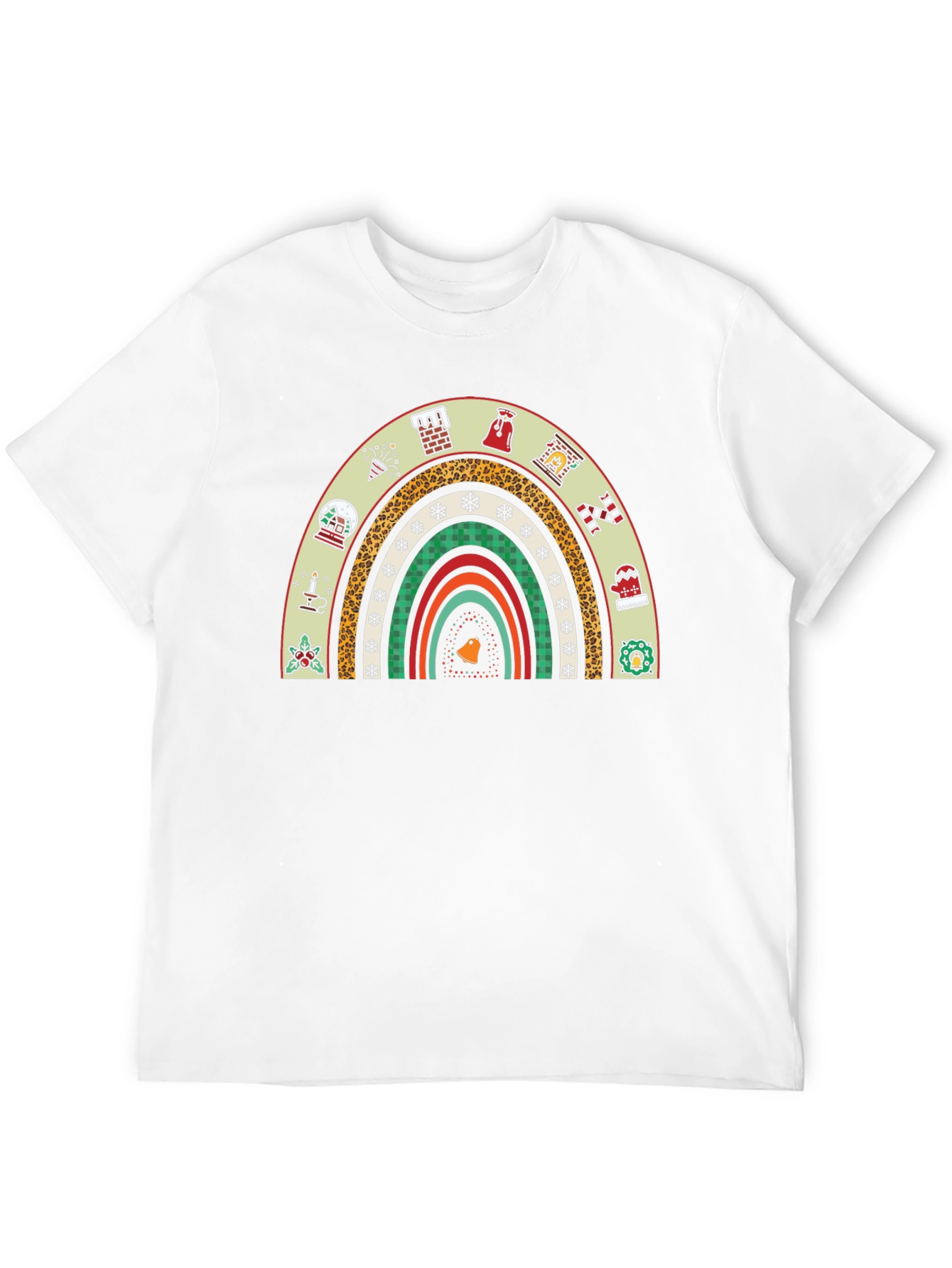 Festive Holiday Rainbow Graphic Tee