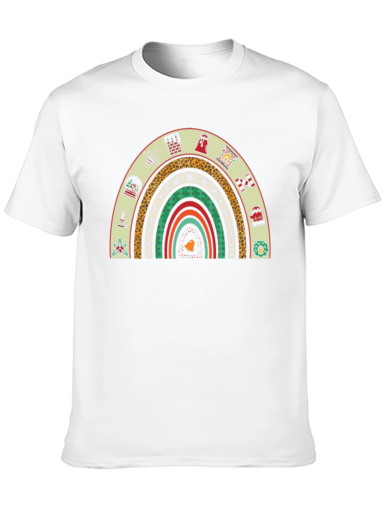 Festive Holiday Rainbow Graphic Tee