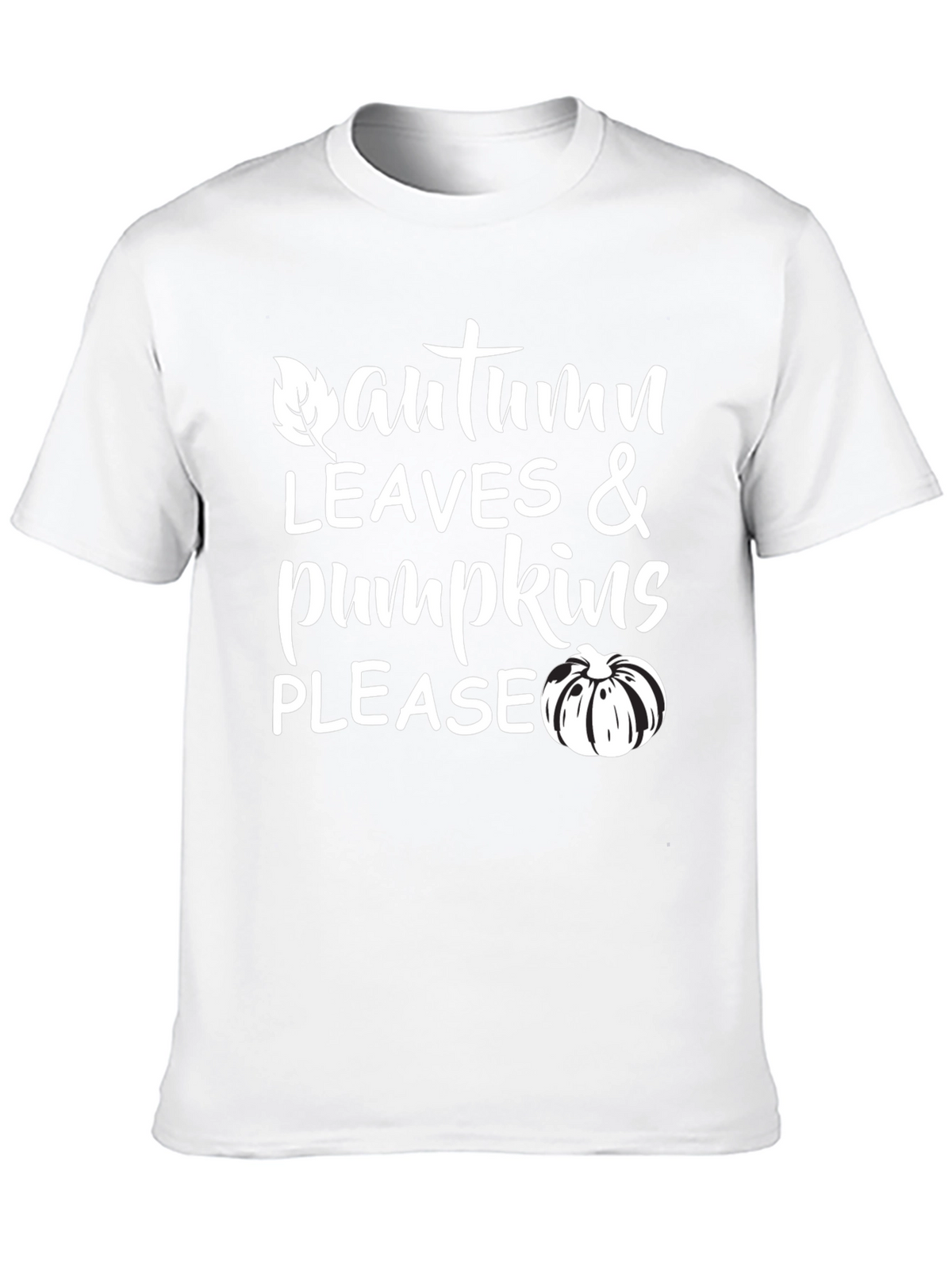 Autumn Leaves & Pumpkins Please T-Shirt