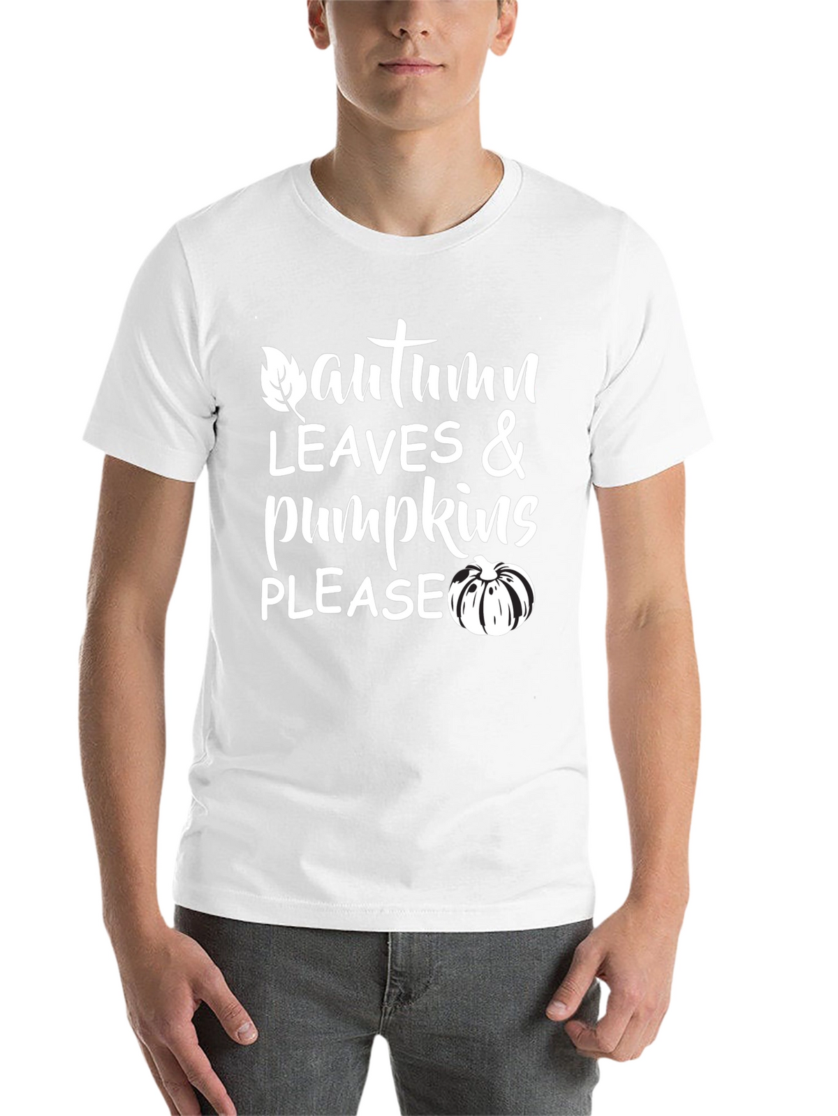 Autumn Leaves & Pumpkins Please T-Shirt