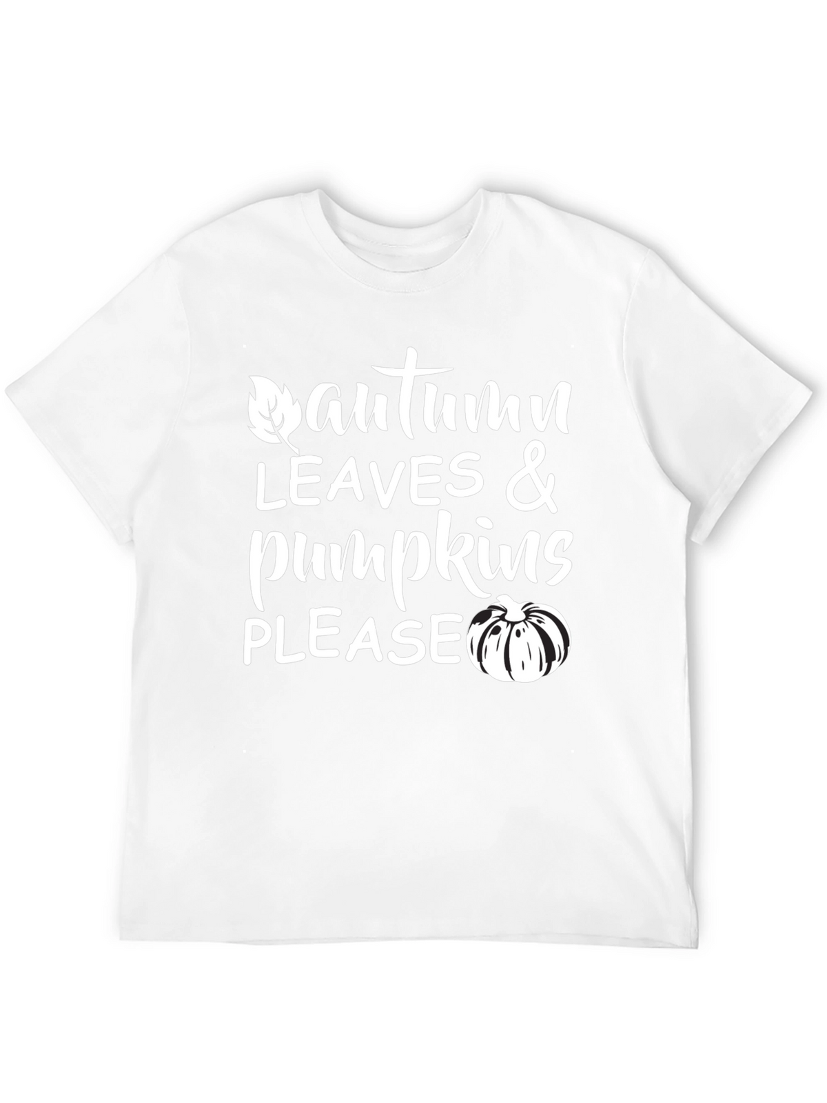 Autumn Leaves & Pumpkins Please T-Shirt
