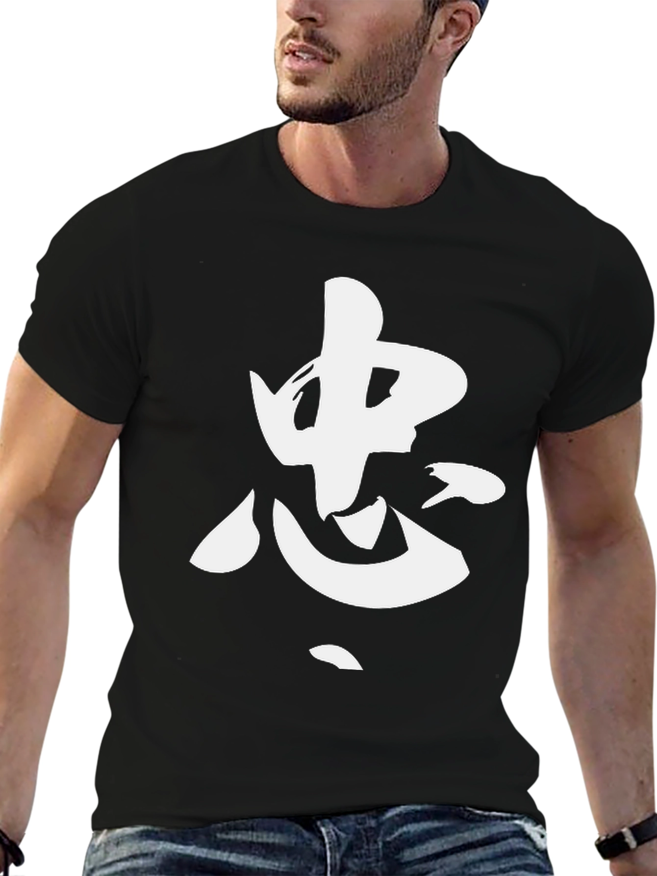 Japanese Symbol Black Graphic Tee