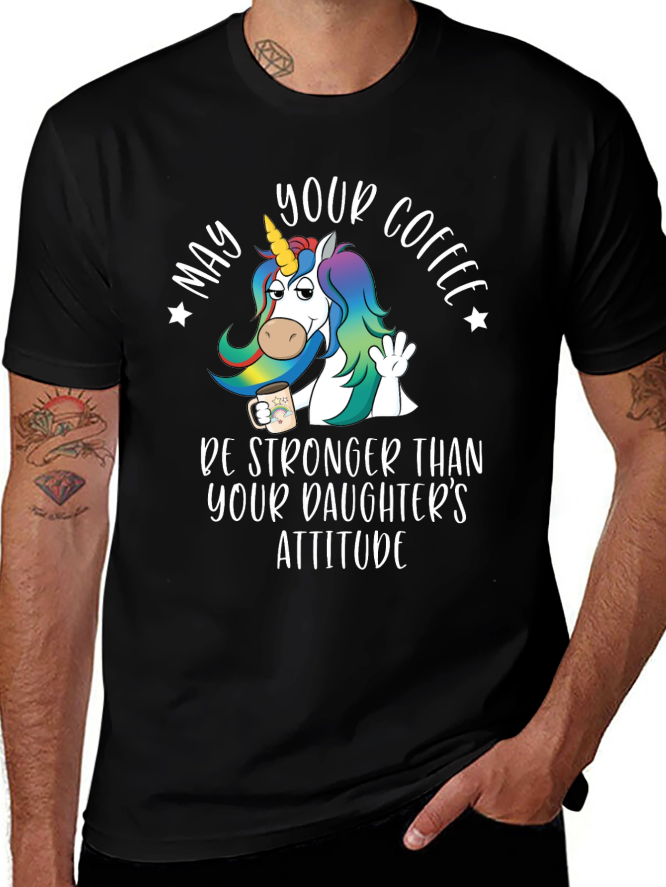 Unicorn Coffee T-Shirt - Daughters Attitude