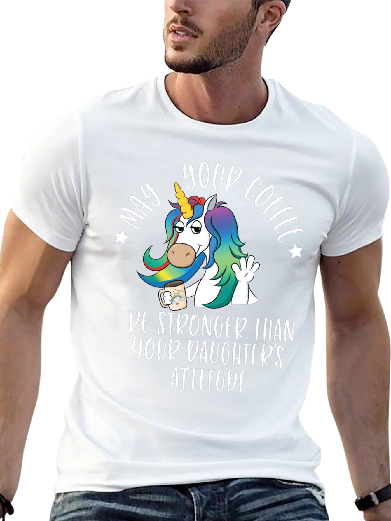 Unicorn Coffee T-Shirt - Daughters Attitude