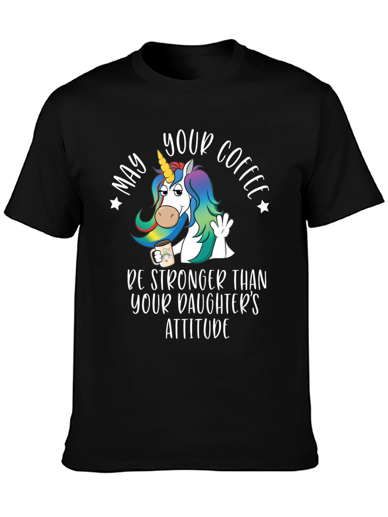 Unicorn Coffee T-Shirt - Daughters Attitude