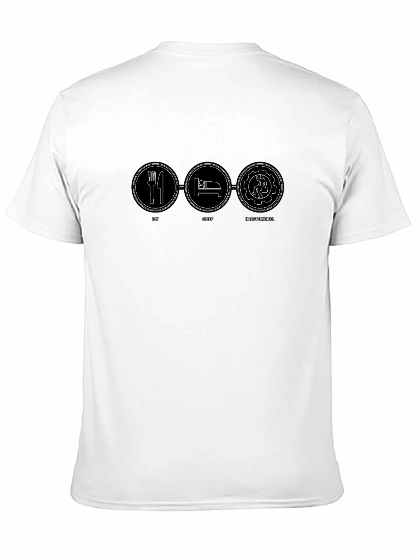 Eat Sleep Hamster Wheel Funny Graphic Tee