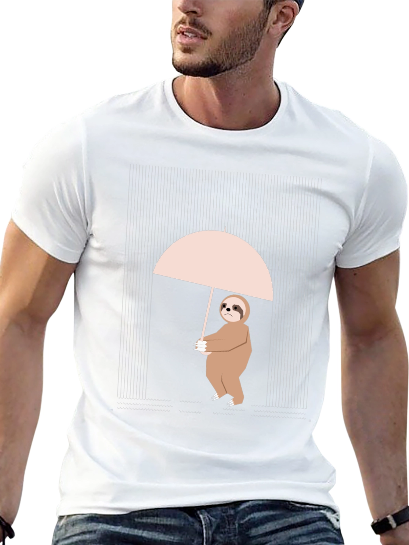 Sloth in Rain Graphic Tee
