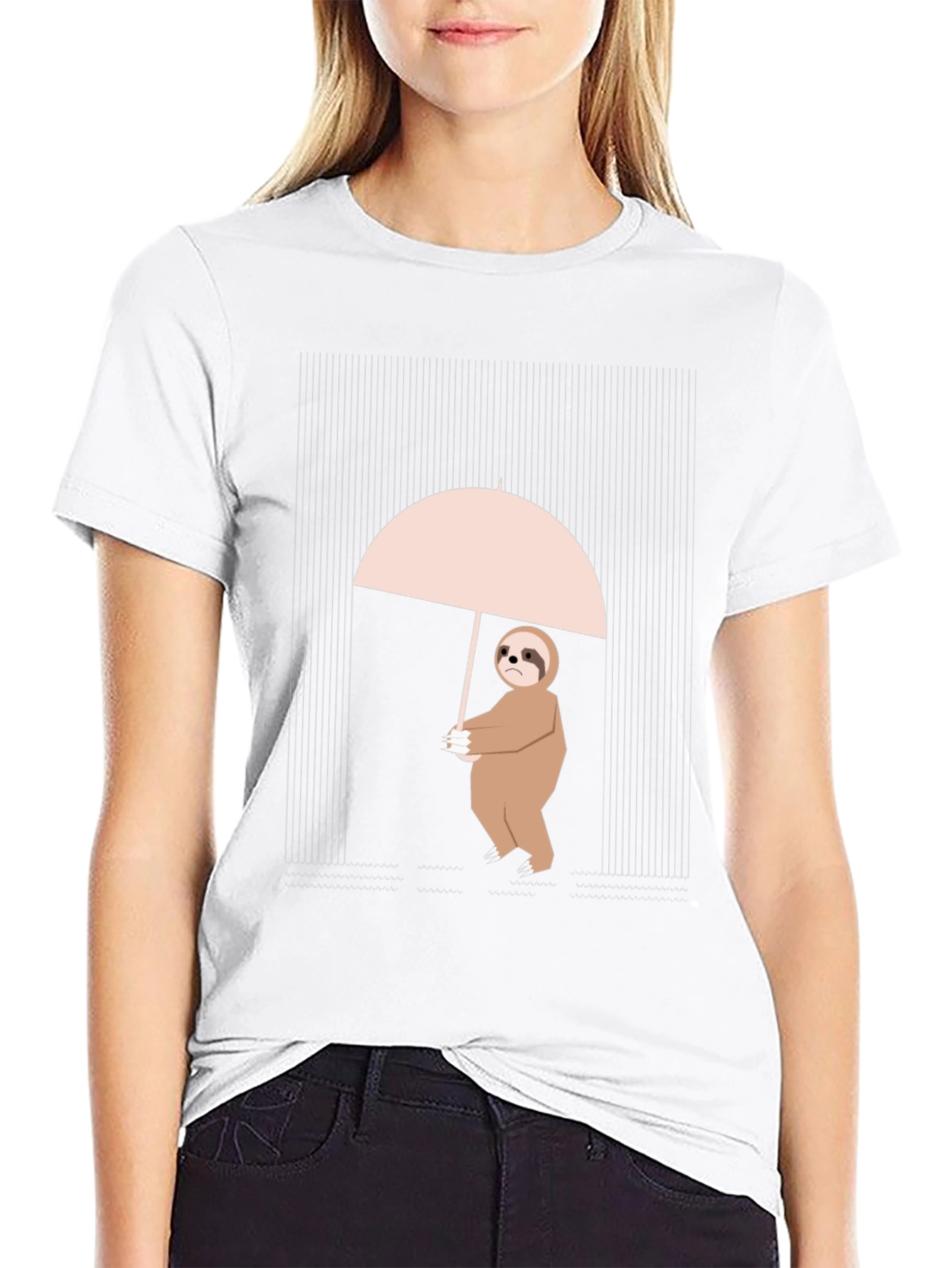 Sloth in Rain Graphic Tee