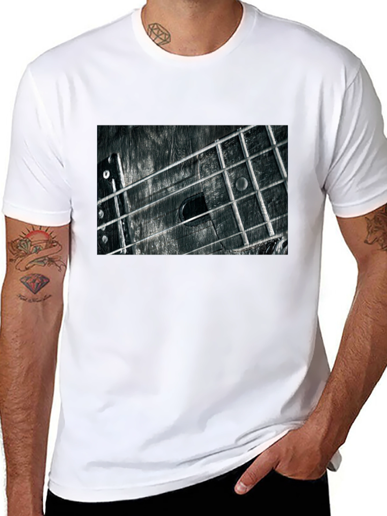 Guitar Neck T-Shirt - Music Lover Tee