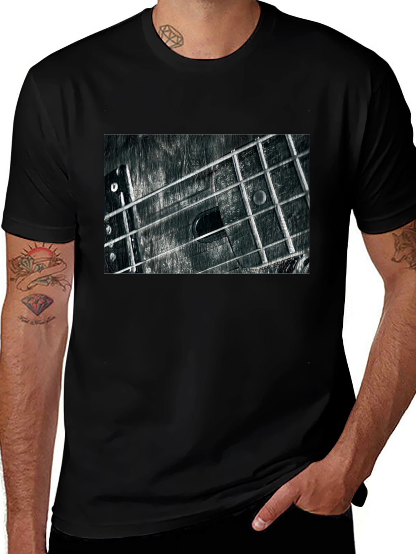 Guitar Neck T-Shirt - Music Lover Tee