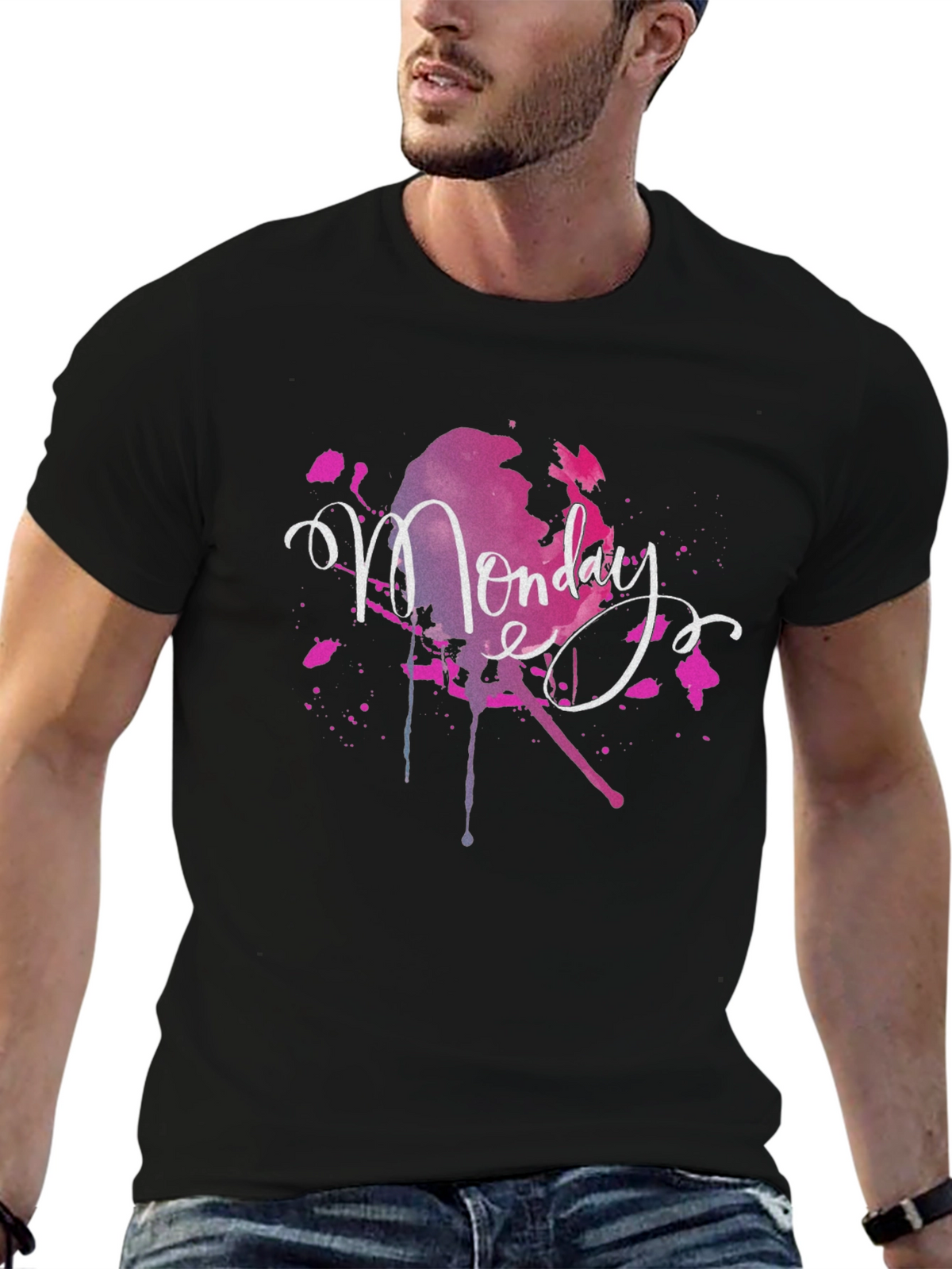 Monday Splash Graphic T-Shirt - Stylish Casual Wear