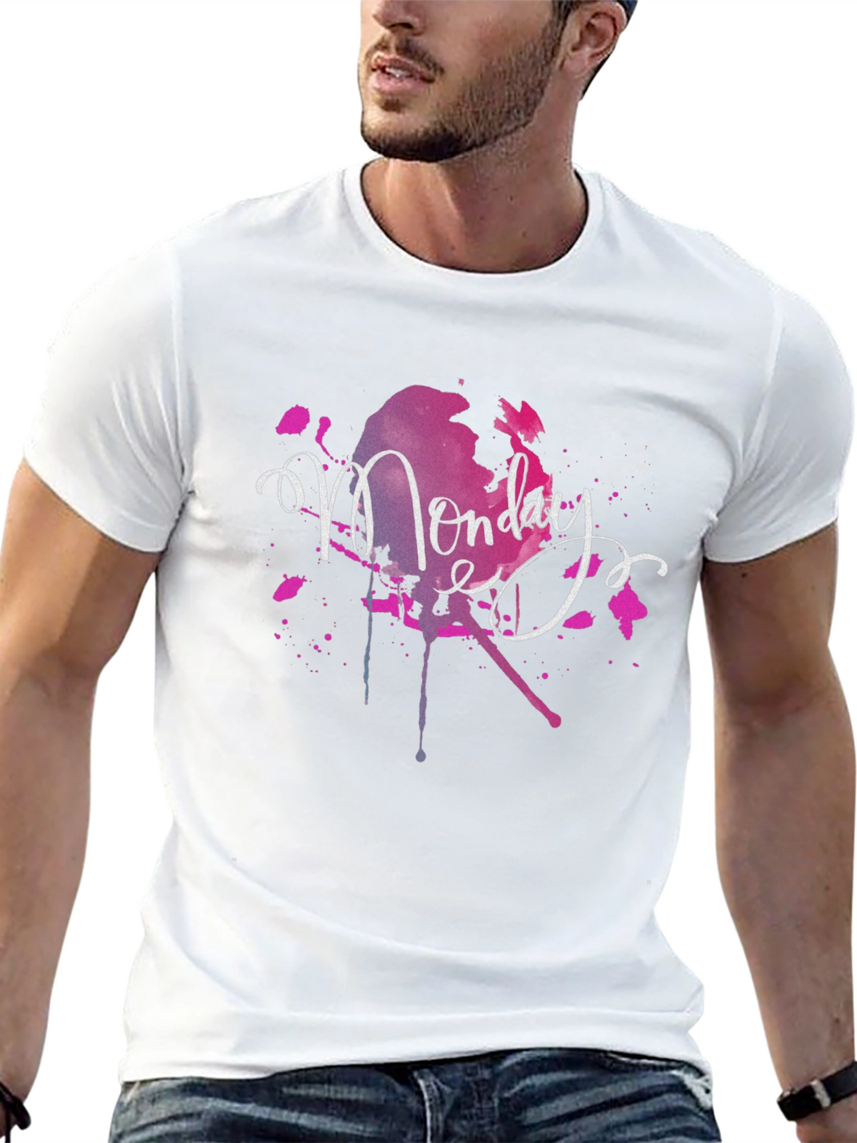 Monday Splash Graphic T-Shirt - Stylish Casual Wear