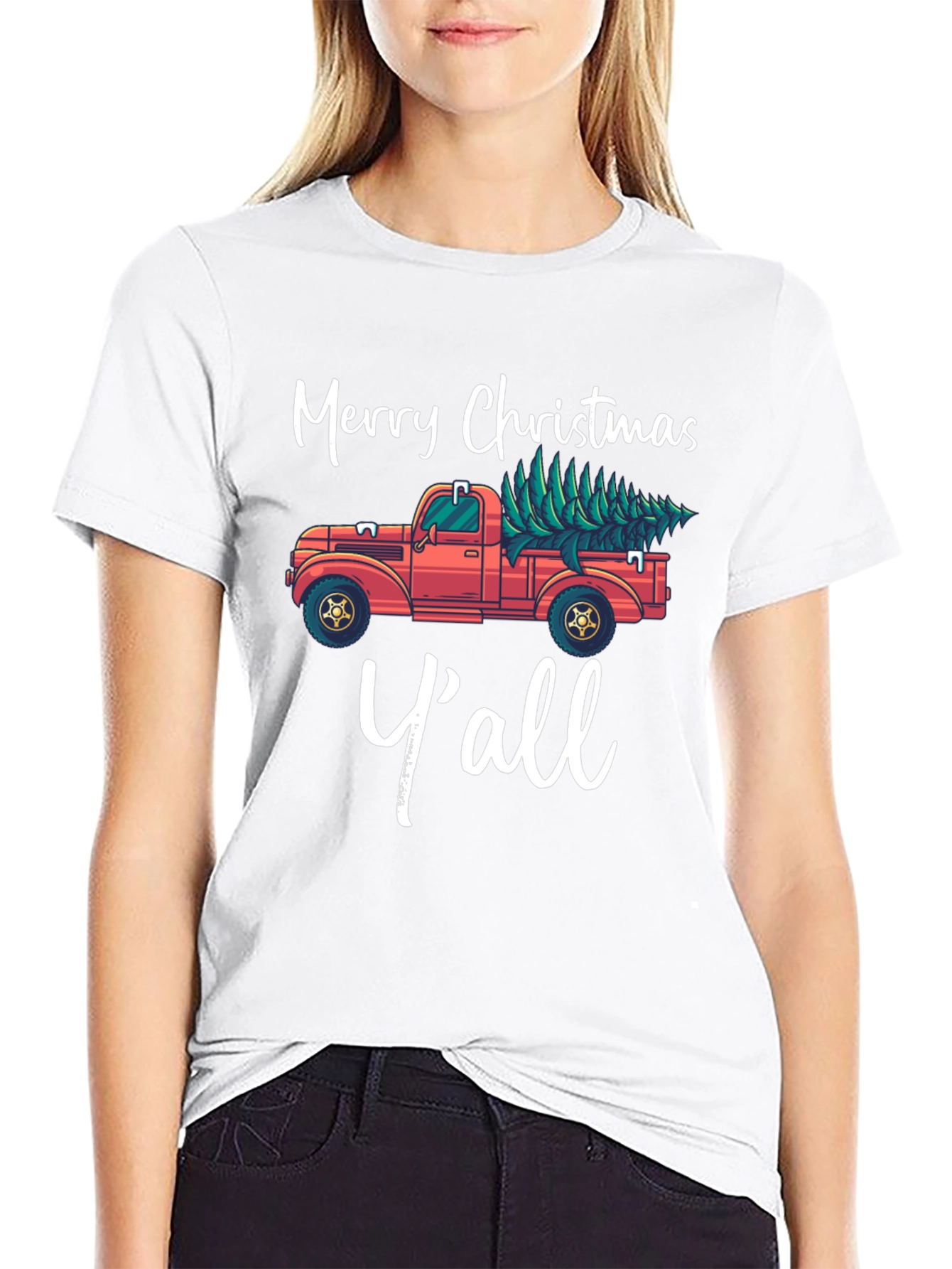 Merry Christmas Yall Graphic Tee
