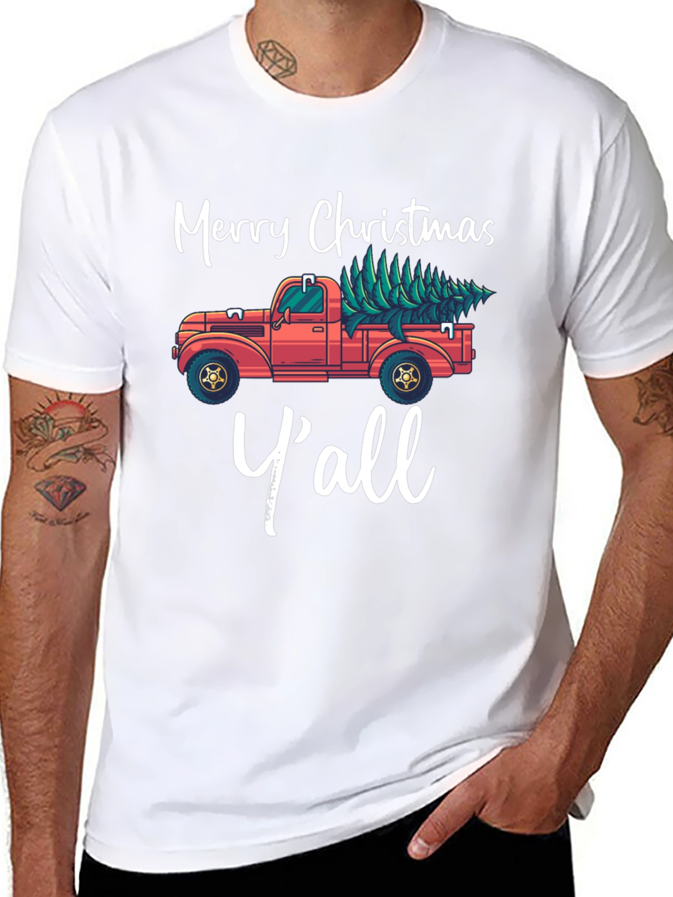 Merry Christmas Yall Graphic Tee