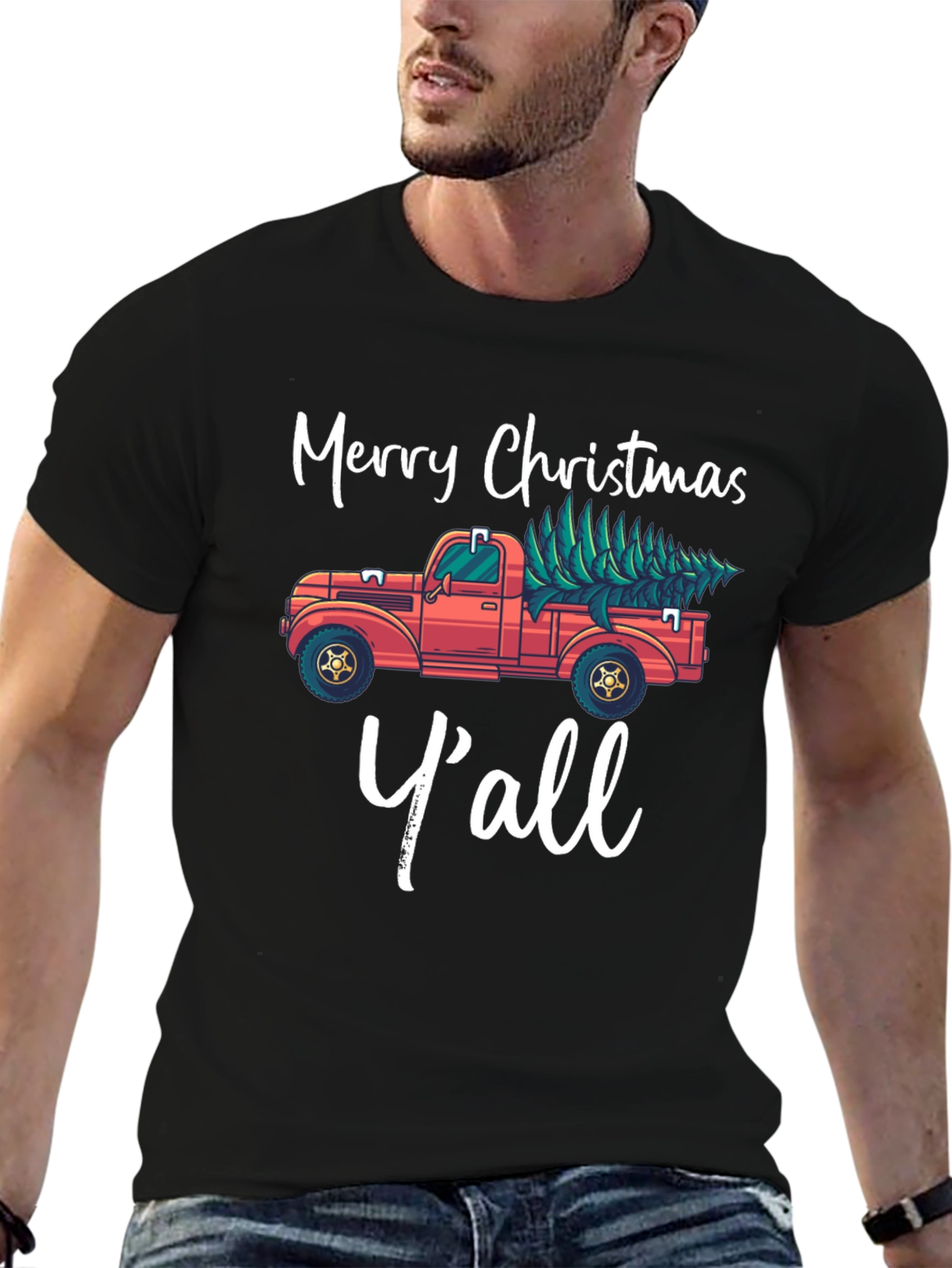 Merry Christmas Yall Graphic Tee