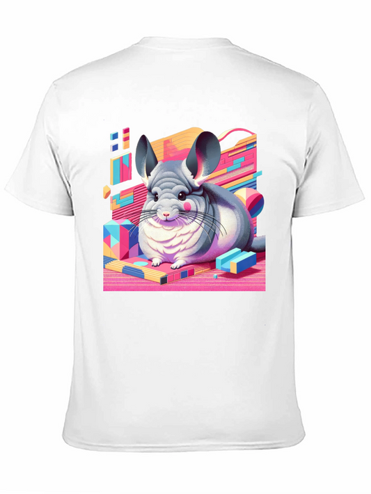 Chinchilla Graphic Tee - Retro Animal T-Shirt