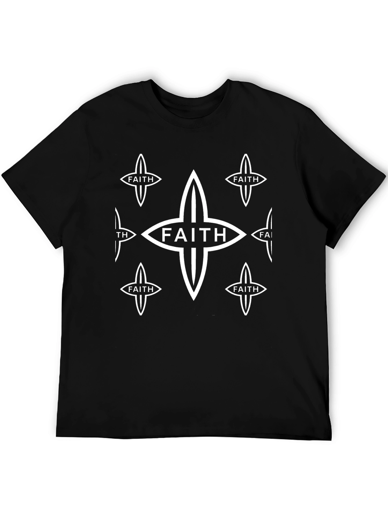 Faith Graphic Tee - Black Religious Shirt