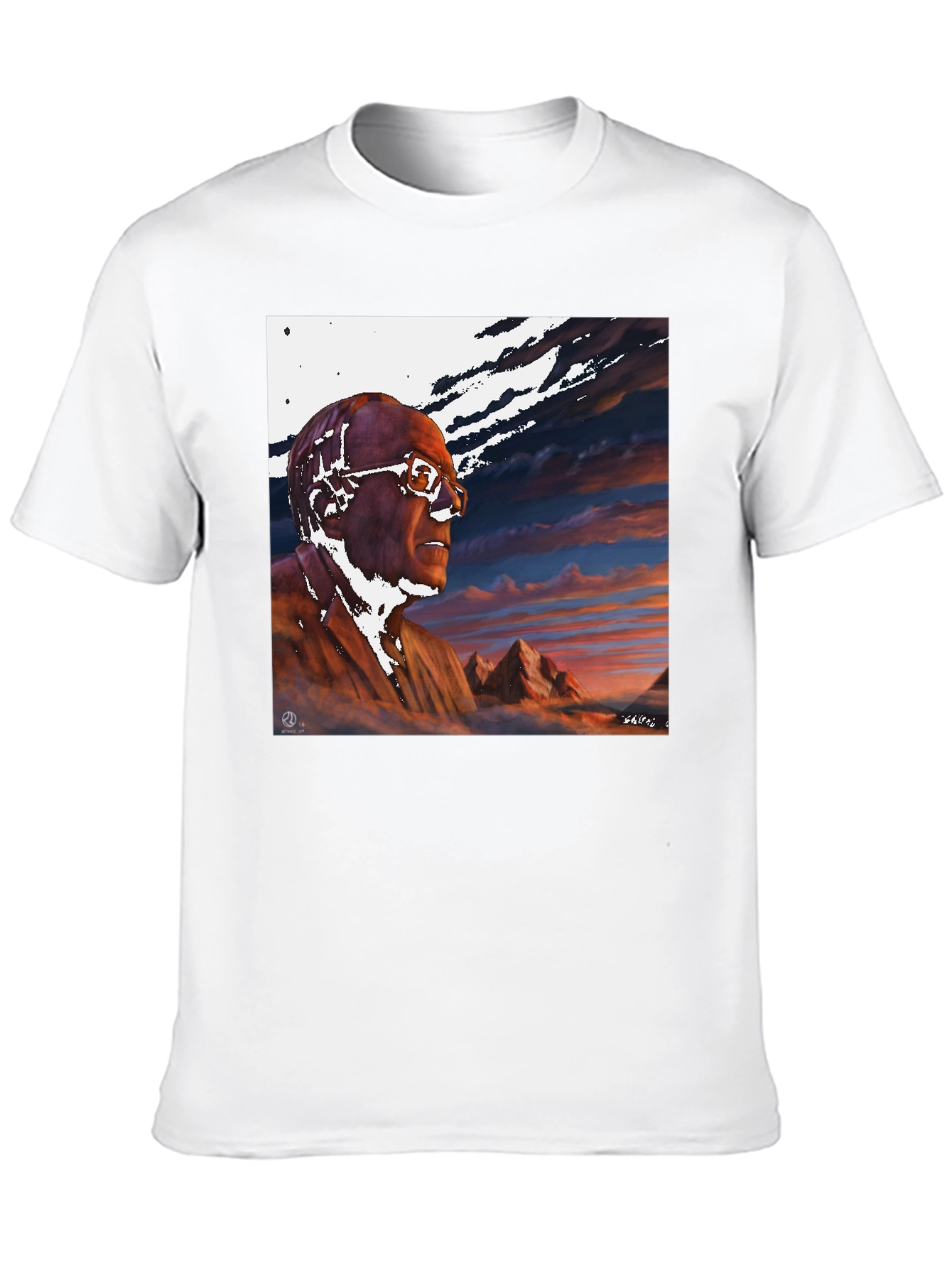 Artistic Portrait Black T-Shirt