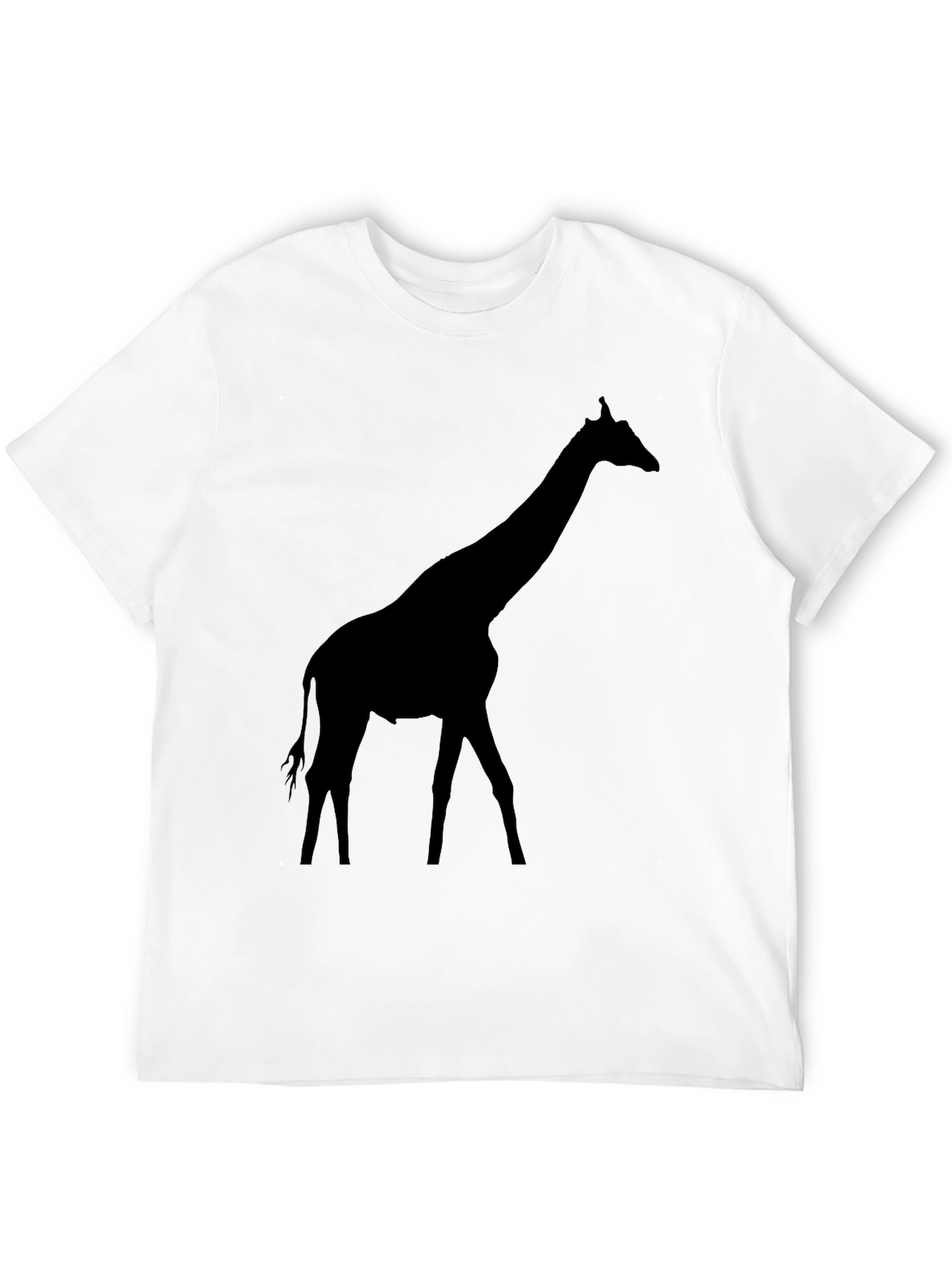 Giraffe Silhouette T-Shirt - Black