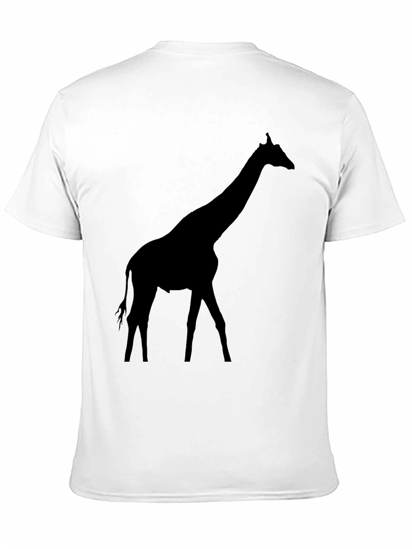 Giraffe Silhouette T-Shirt - Black