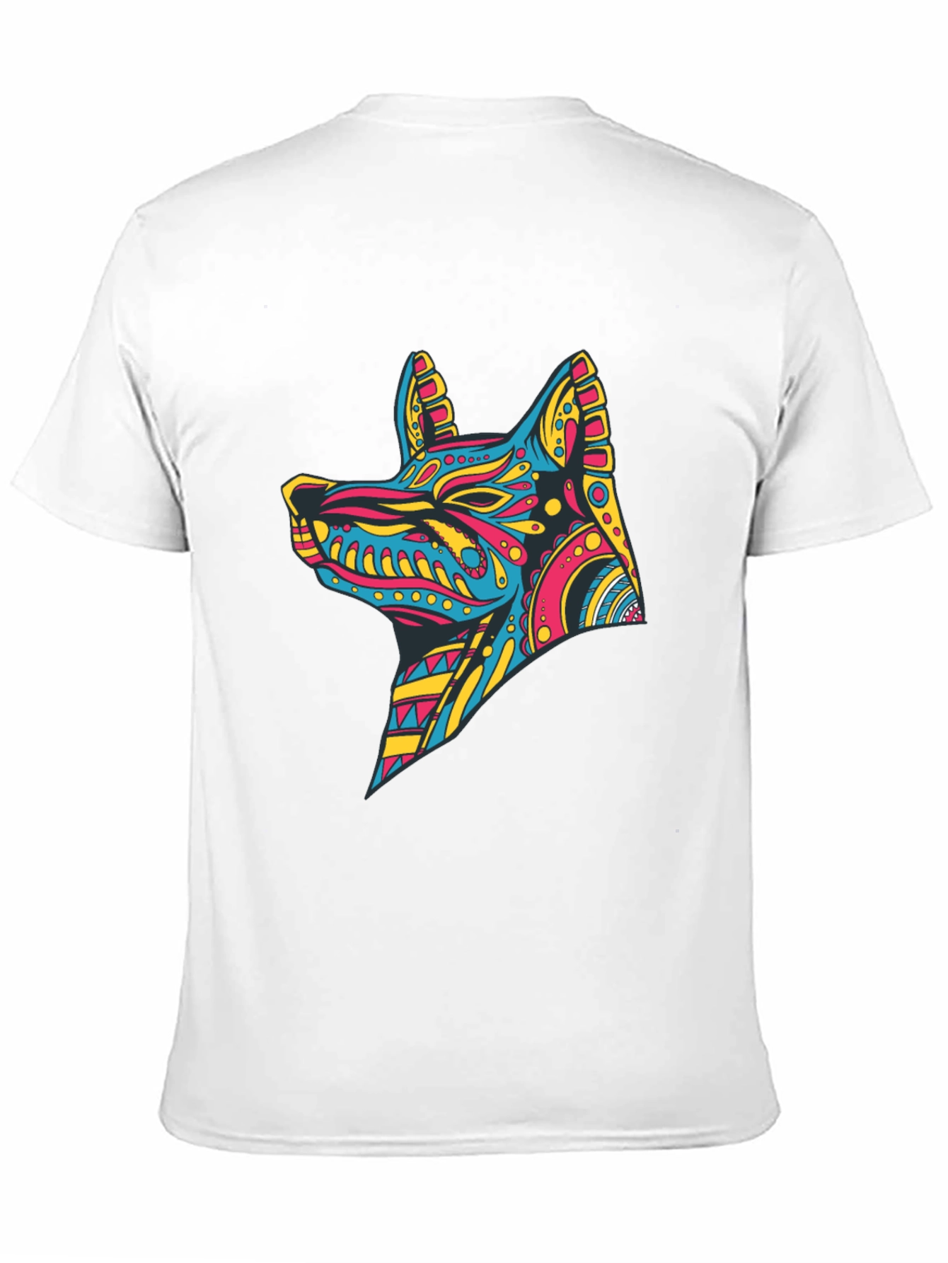 Abstract Anubis Graphic Black T-Shirt