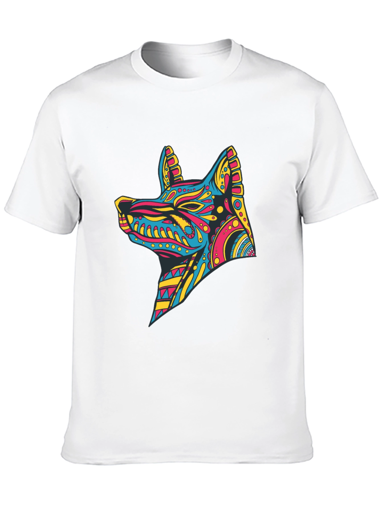 Abstract Anubis Graphic Black T-Shirt